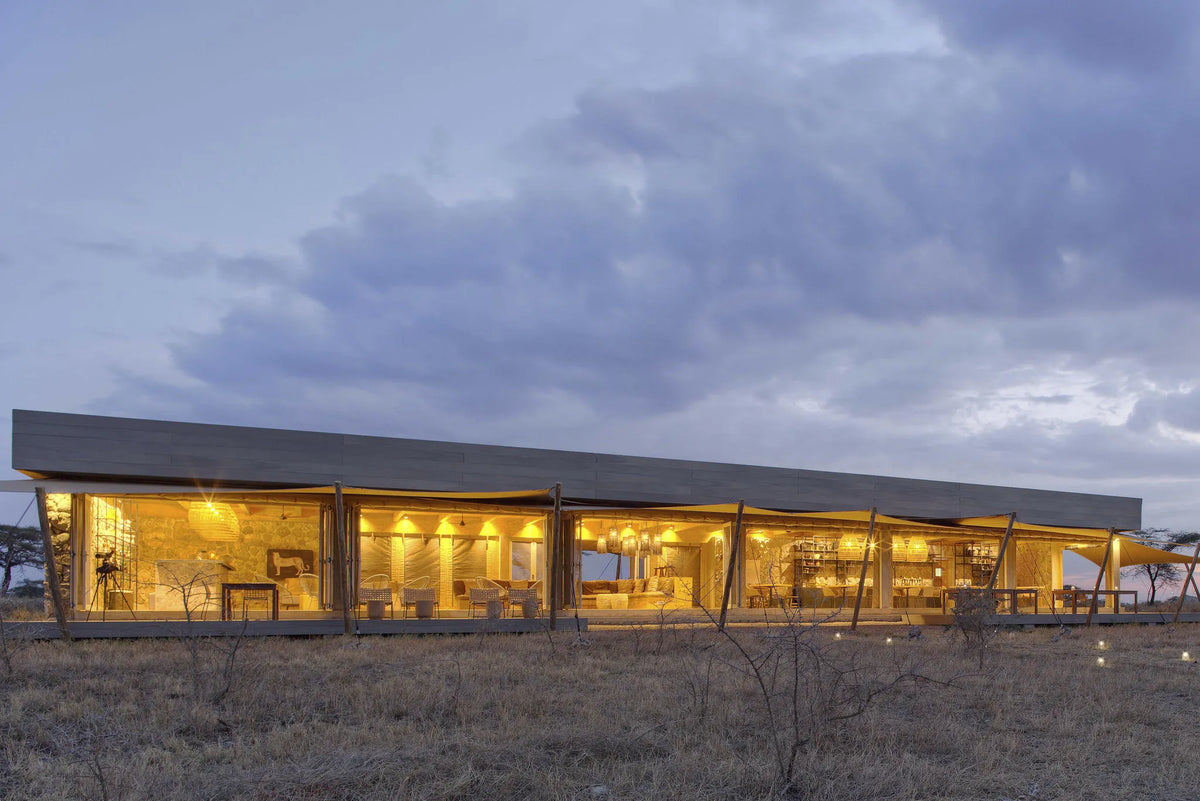 Namiri Plains - Main Area at Namiri Plains Camp, Eastern Serengeti, Tanzania.