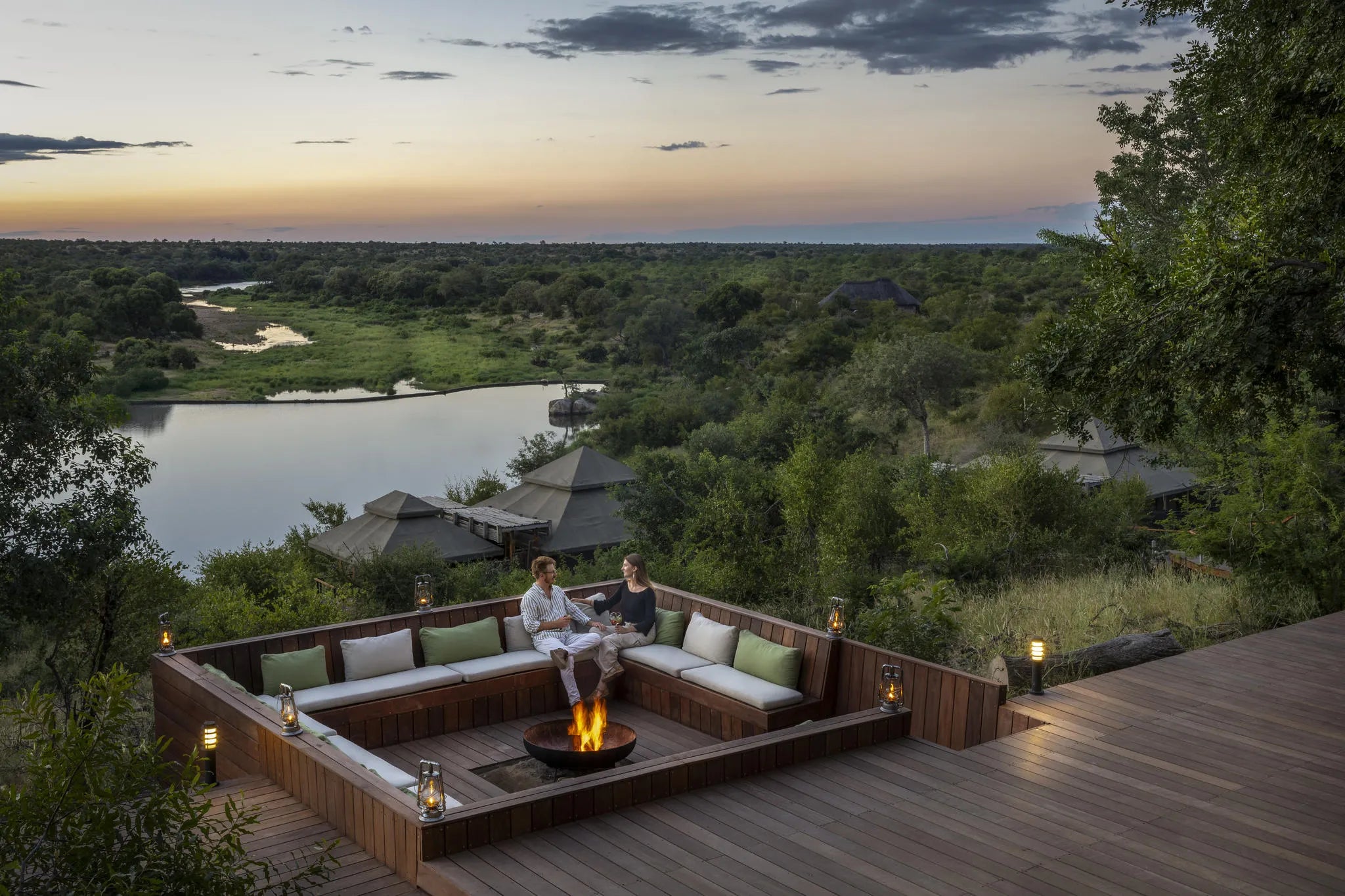 Simbavati Hilltop Lodge at Simbavati Hilltop Lodge, Timbavati Private Nature Reserve, South Africa.