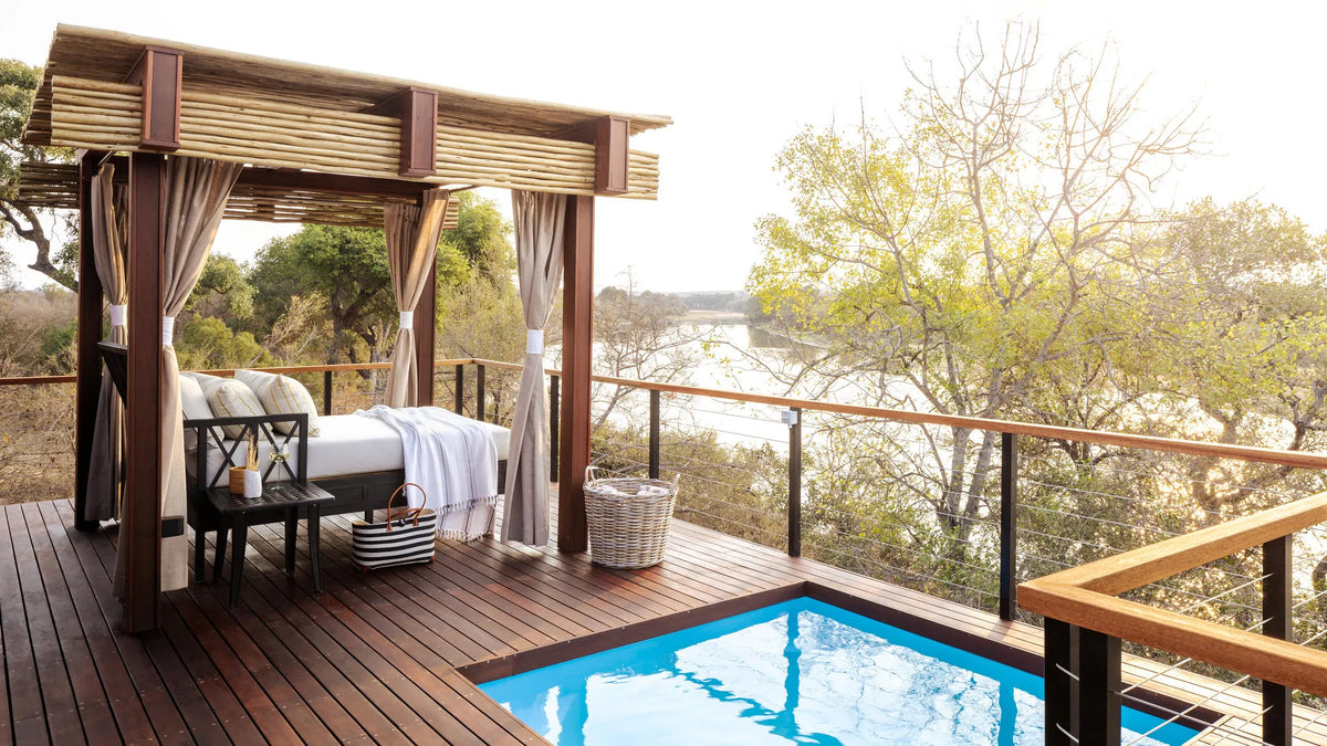 Simbavati Hilltop Lodge at Simbavati Hilltop Lodge, Timbavati Private Nature Reserve, South Africa.