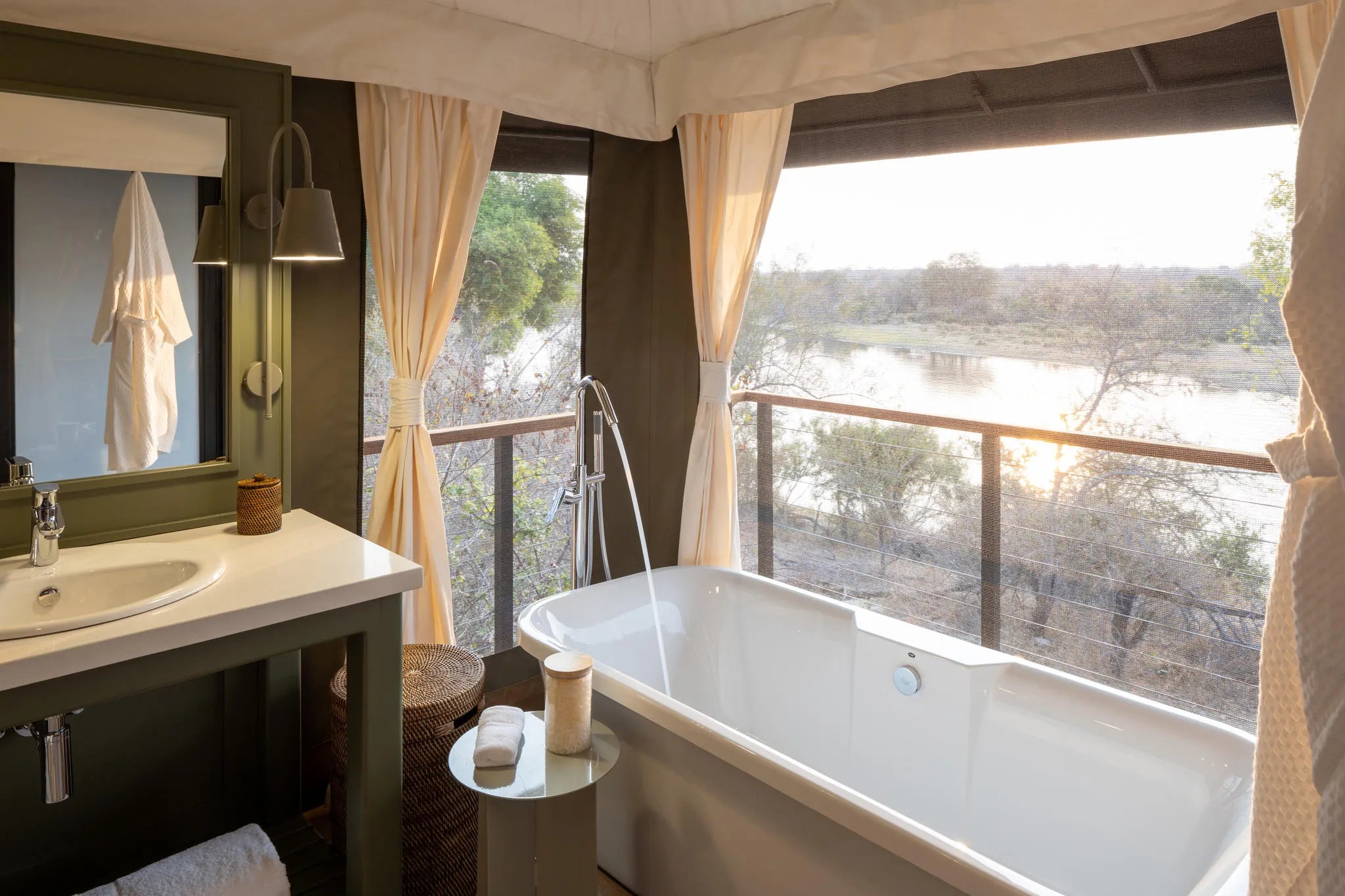 Simbavati Hilltop Lodge at Simbavati Hilltop Lodge, Timbavati Private Nature Reserve, South Africa.
