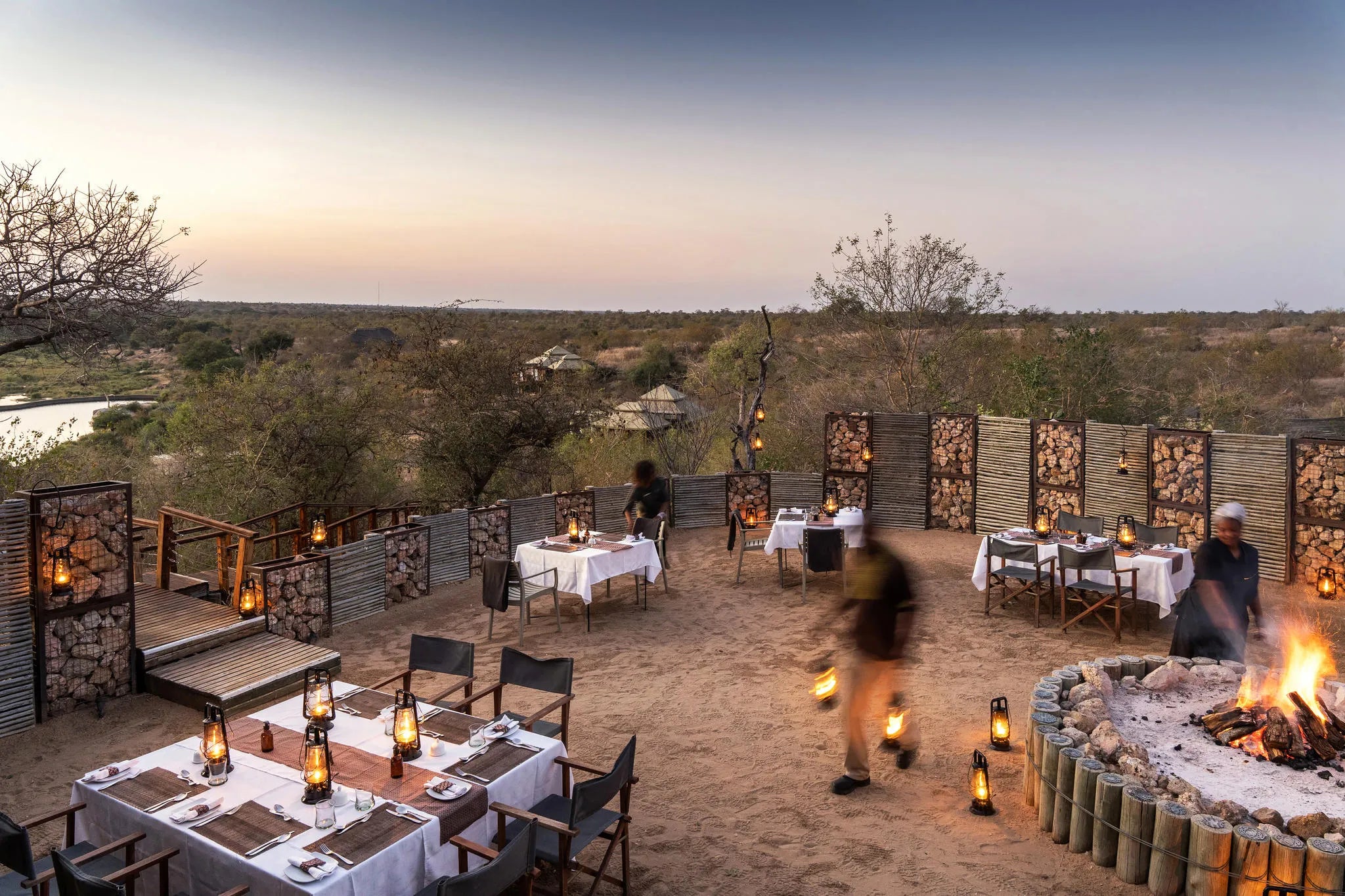 Simbavati Hilltop Lodge at Simbavati Hilltop Lodge, Timbavati Private Nature Reserve, South Africa.