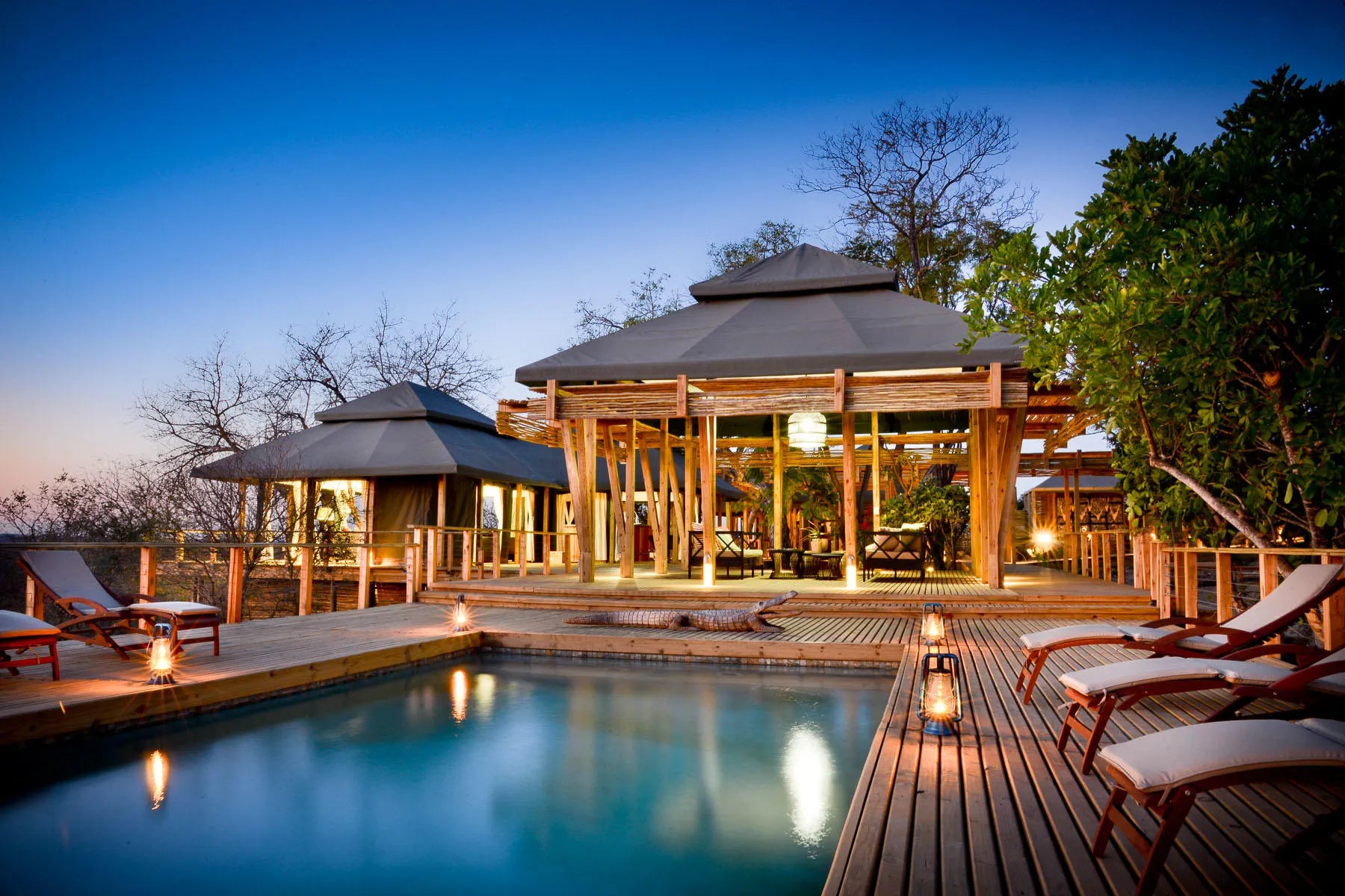 Simbavati Hilltop Lodge at Simbavati Hilltop Lodge, Timbavati Private Nature Reserve, South Africa.