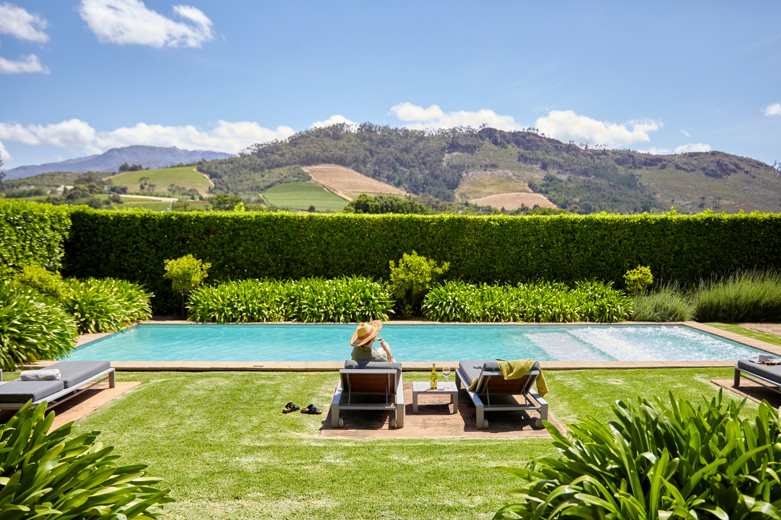 Relax by the pool at Domain