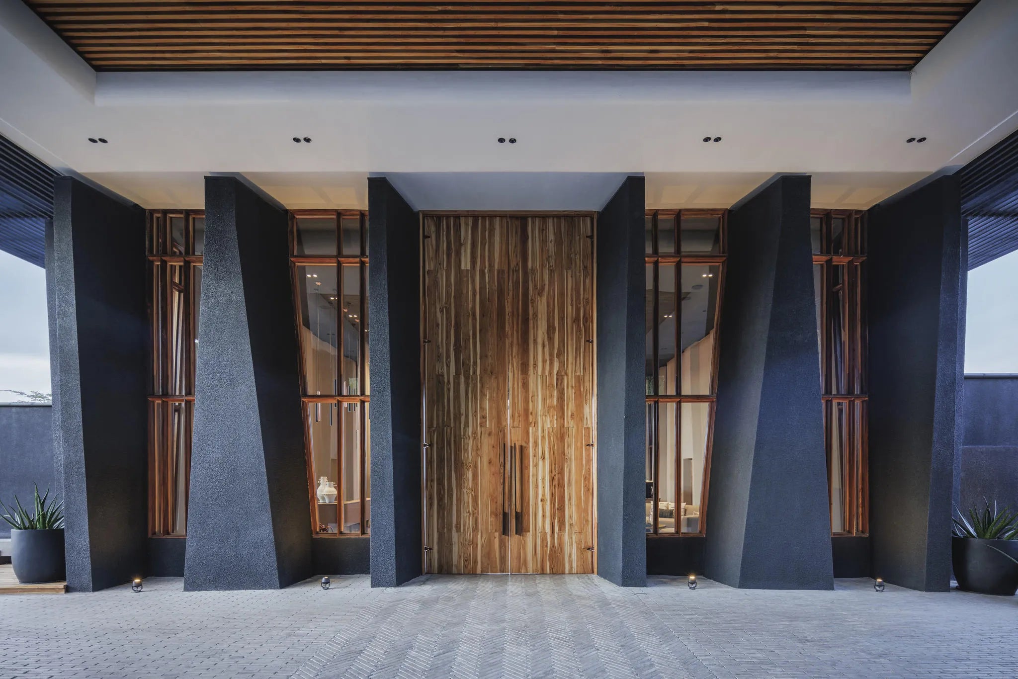 Main Entrance Door Closed at Serengeti Explorer by Elewana Collection, Seronera, Tanzania.