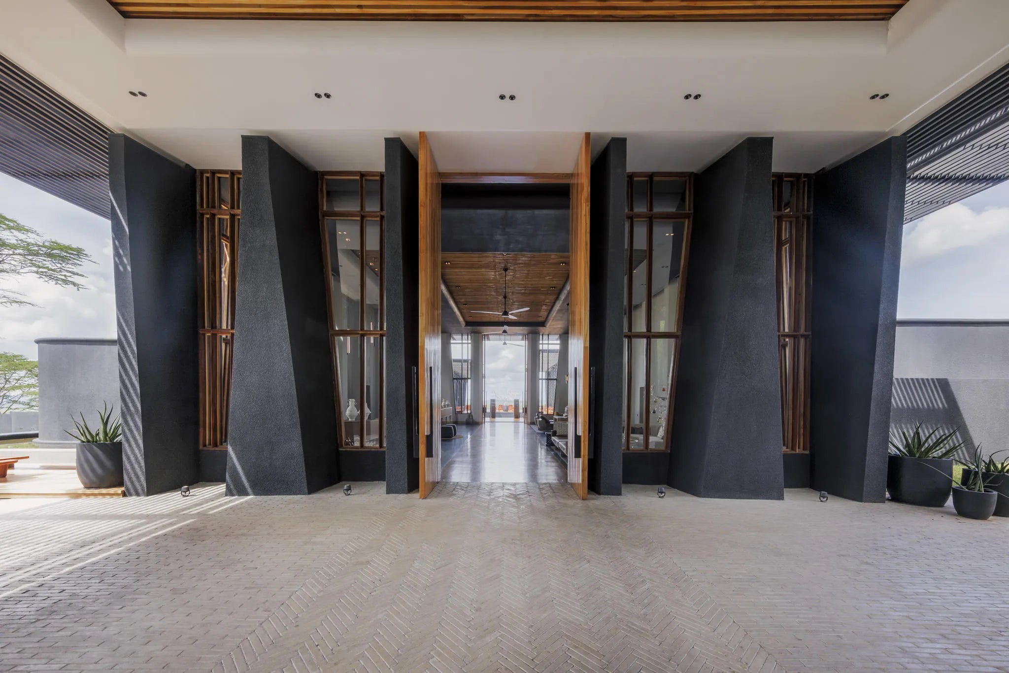 Main Entrance Drop Off at Serengeti Explorer by Elewana Collection, Seronera, Tanzania.