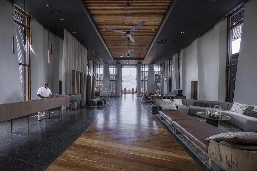 Reception Area Straight Wide at Serengeti Explorer by Elewana Collection, Seronera, Tanzania.