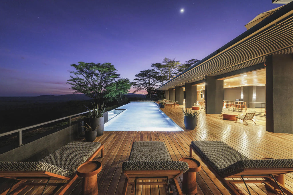 Sunrise Pool Straight Angle at Serengeti Explorer by Elewana Collection, Seronera, Tanzania.