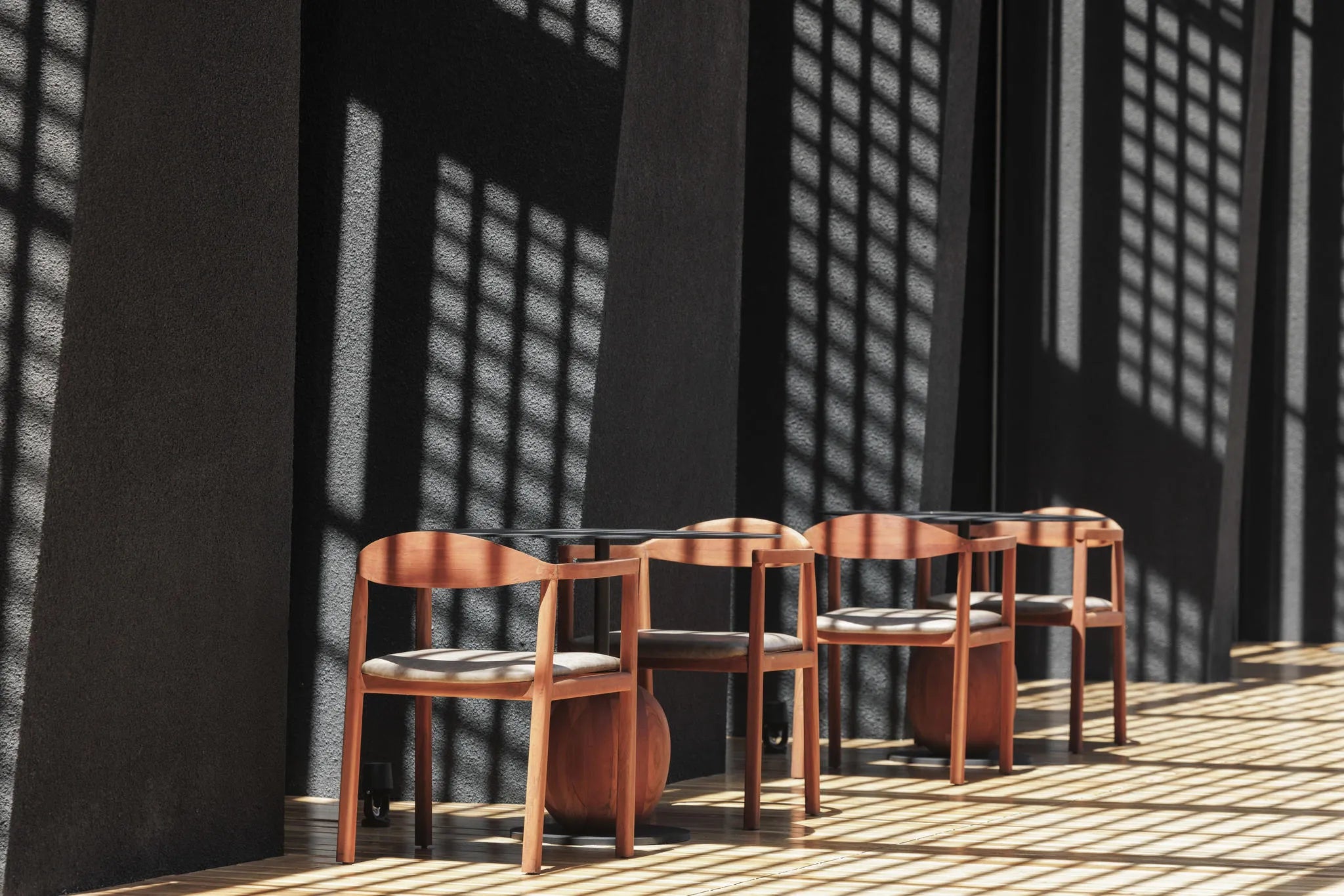 Texture & Chairs Upper Deck at Serengeti Explorer by Elewana Collection, Seronera, Tanzania.