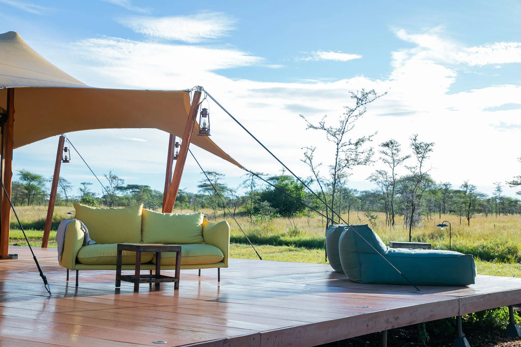 Tamu Tamu - Outside lounge at Tamu Tamu Serengeti Camp, Ikoma, Tanzania.