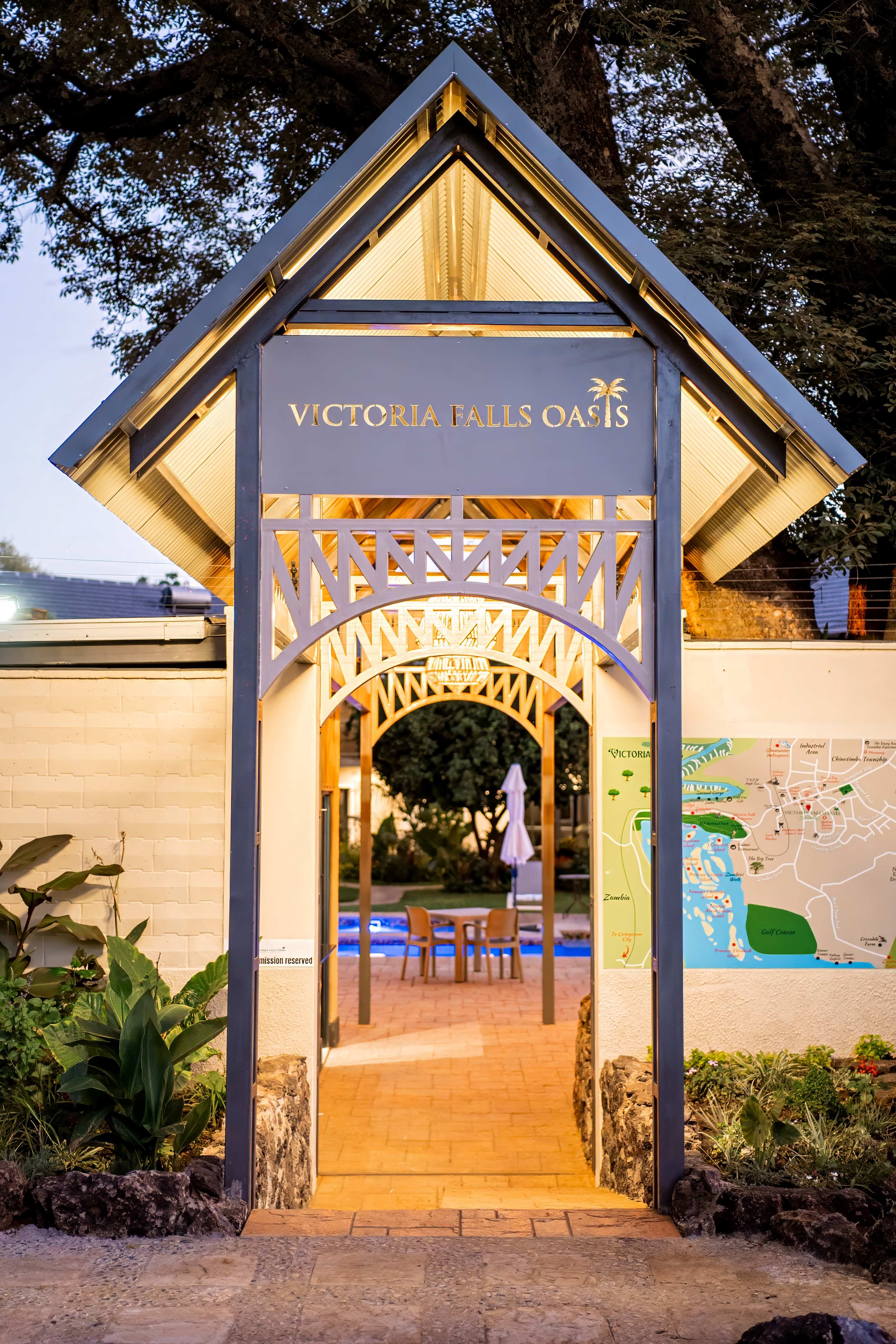 Entrance to the Lodge