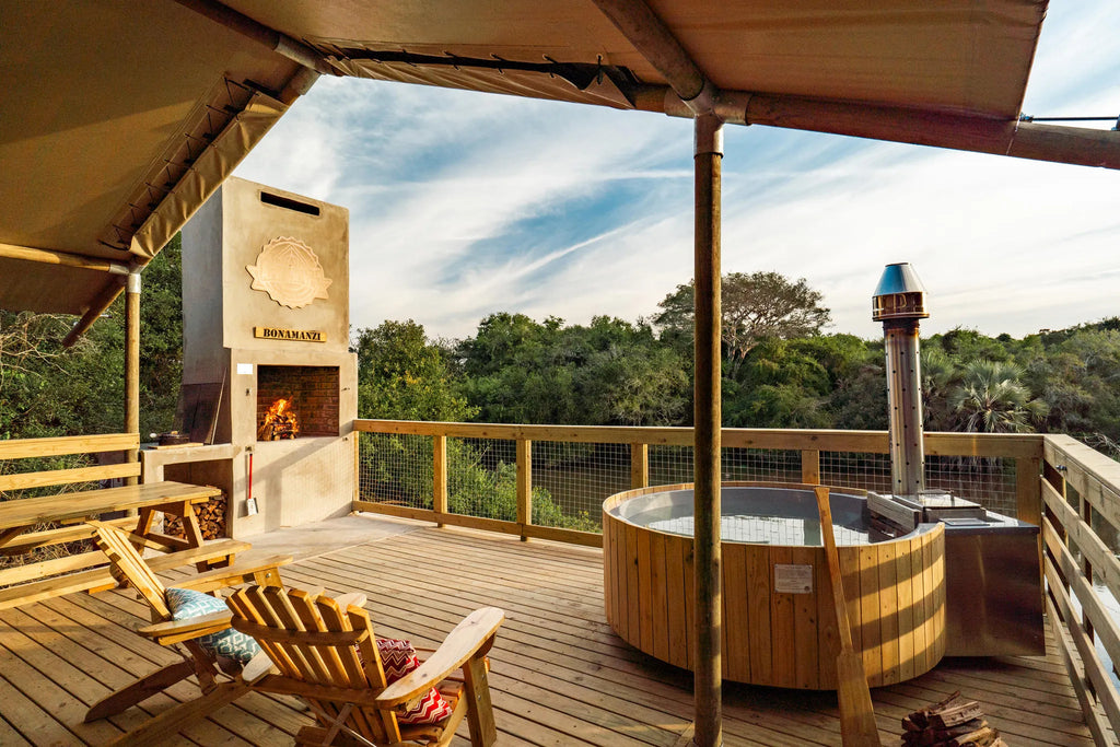 AfriCamps at Bonamanzi Game Reserve at AfriCamps at Bonamanzi Game Reserve, Hluhluwe, South Africa.