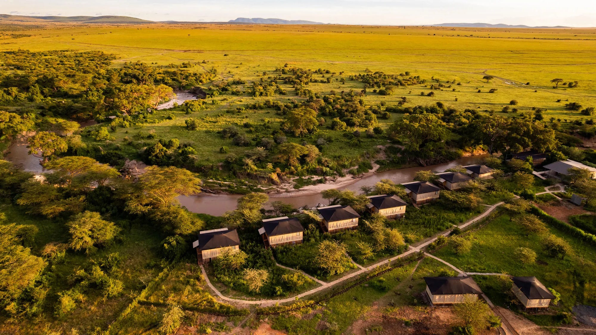 Olkupelia Mara Camp at Olkupelia Mara, Masai Mara National Reserve, Kenya.