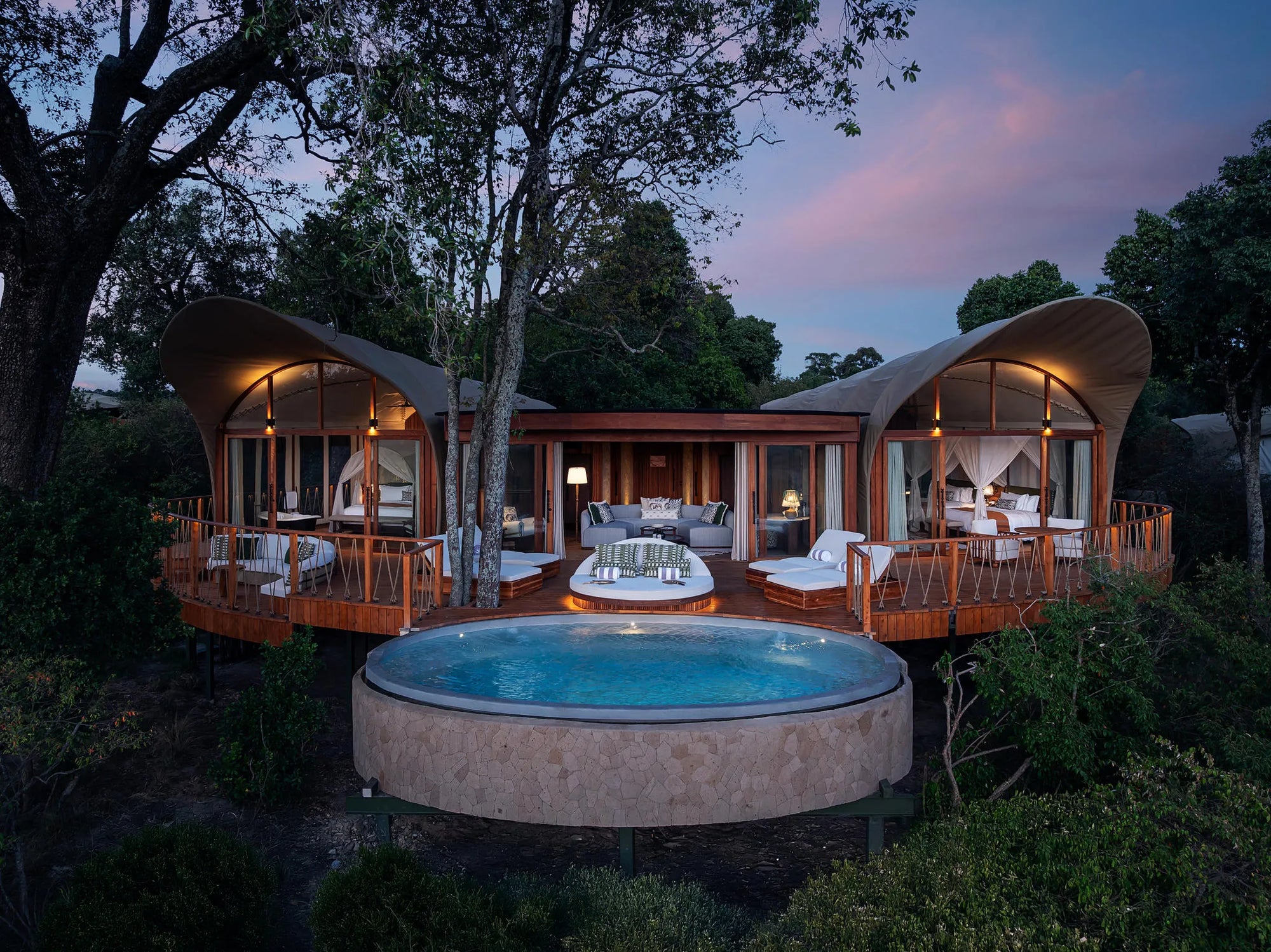 Two-bedroom Suite at The Ritz-Carlton, Masai Mara Safari Camp, Masai Mara National Reserve, Kenya.