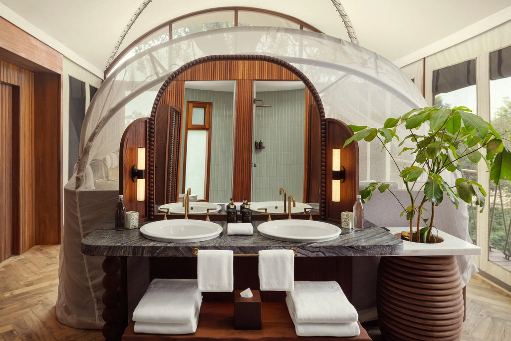 Suite Vanity at The Ritz-Carlton, Masai Mara Safari Camp, Masai Mara National Reserve, Kenya.