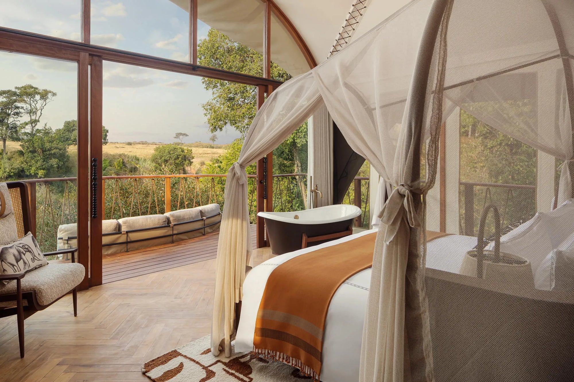 One-bedroom View at The Ritz-Carlton, Masai Mara Safari Camp, Masai Mara National Reserve, Kenya.