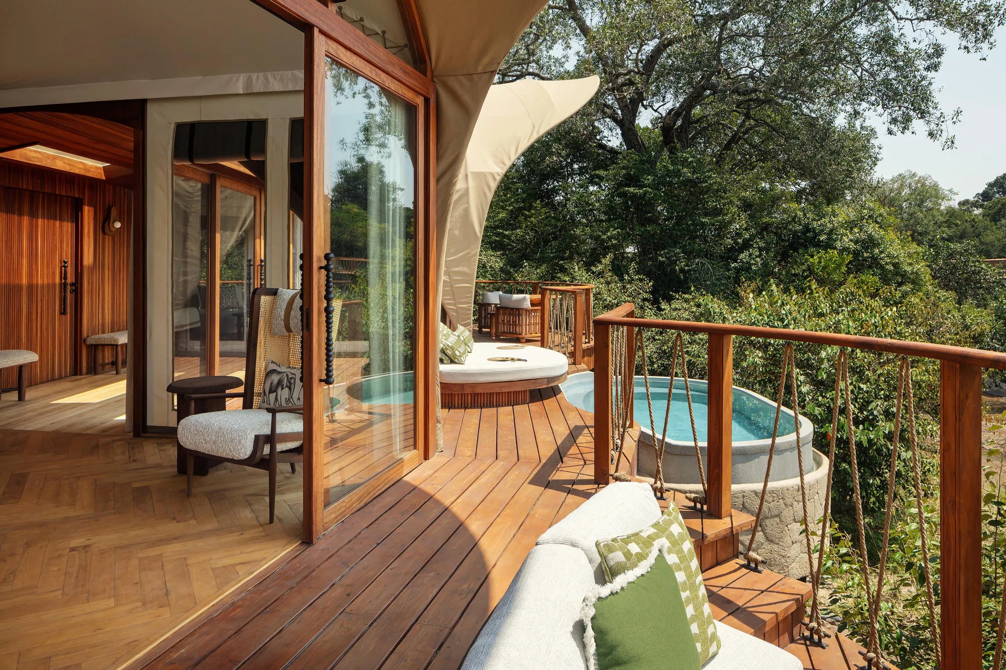 One-bedroom Deck at The Ritz-Carlton, Masai Mara Safari Camp, Masai Mara National Reserve, Kenya.