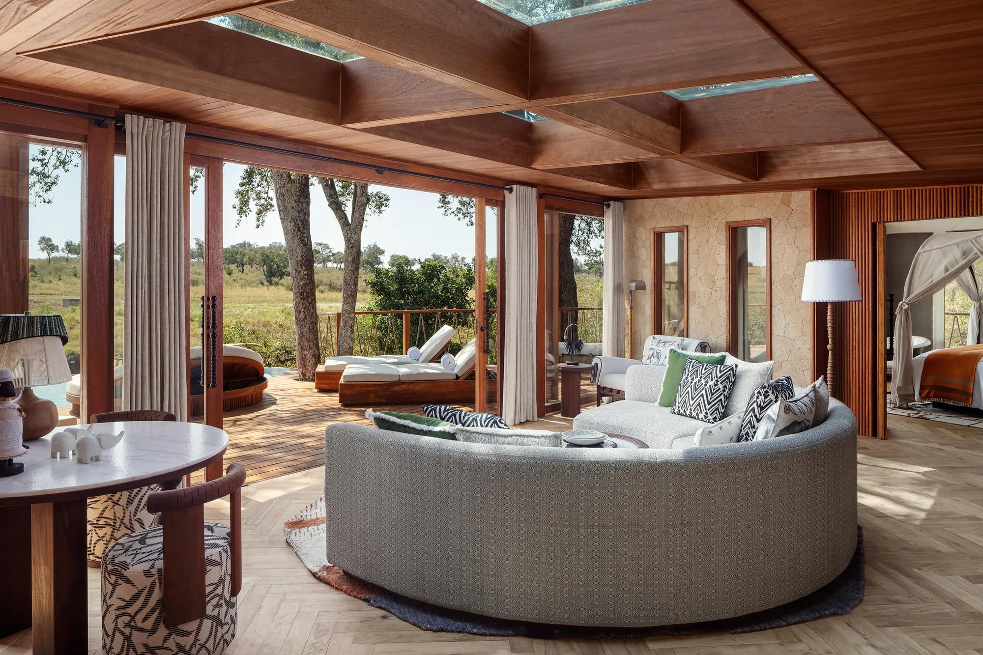 Two-bedroom Living Room at The Ritz-Carlton, Masai Mara Safari Camp, Masai Mara National Reserve, Kenya.