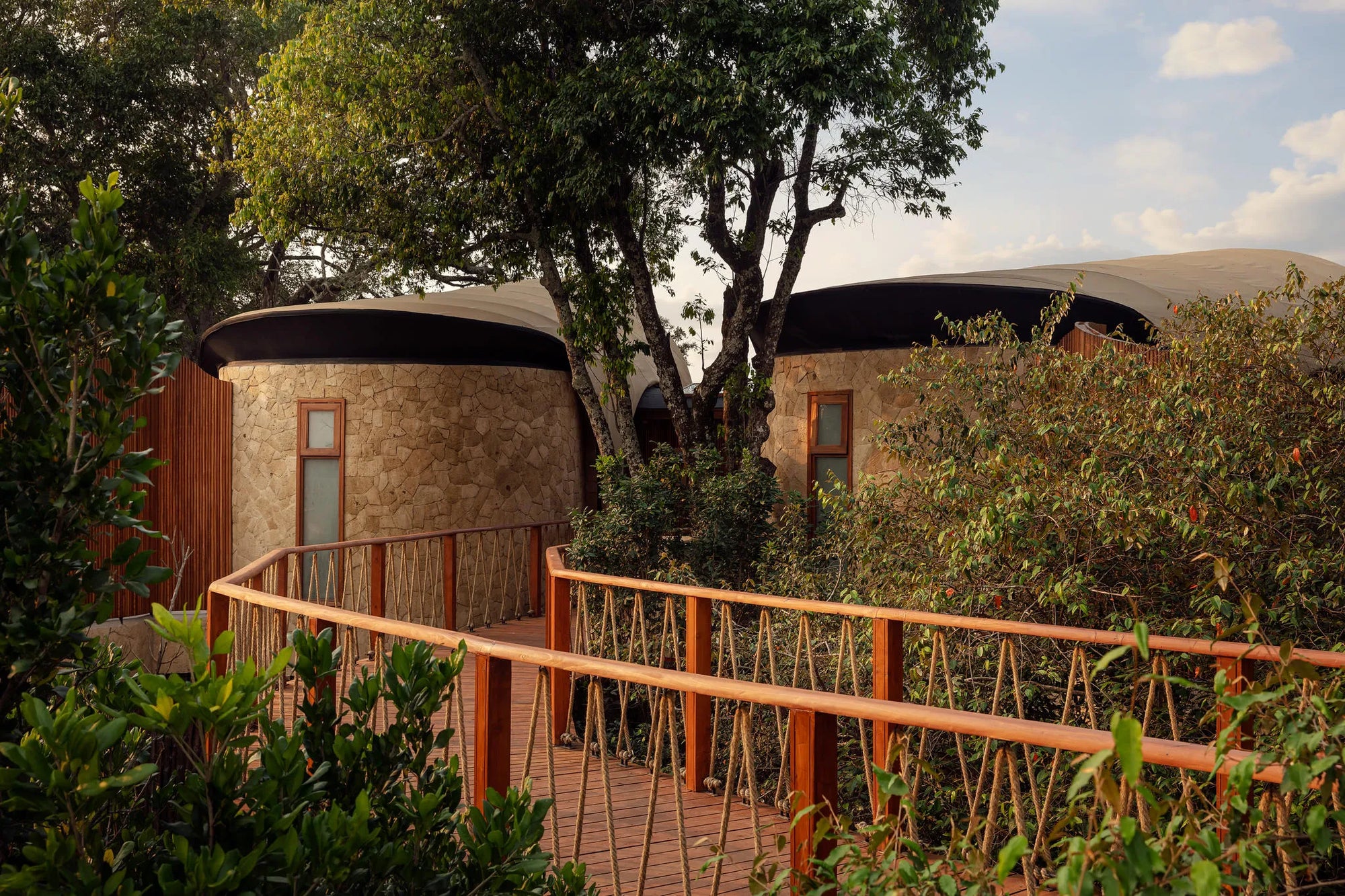 Suite Entrance at The Ritz-Carlton, Masai Mara Safari Camp, Masai Mara National Reserve, Kenya.