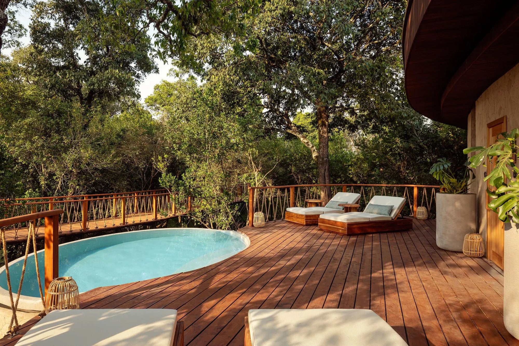 Whispering Tree Spa Relax Area at The Ritz-Carlton, Masai Mara Safari Camp, Masai Mara National Reserve, Kenya.