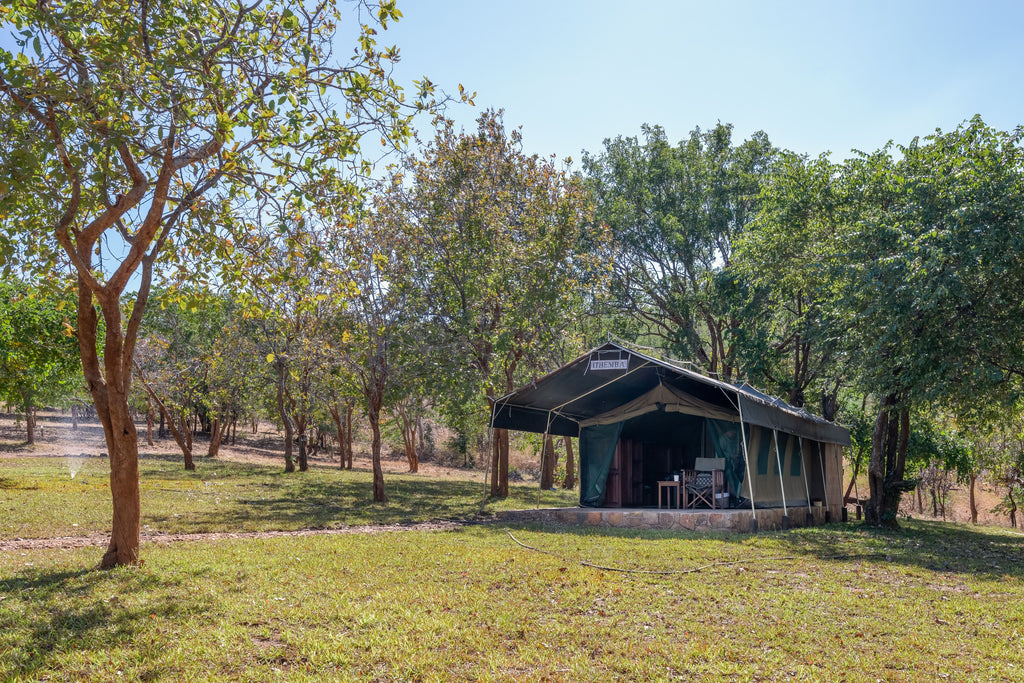 Exterior of tent