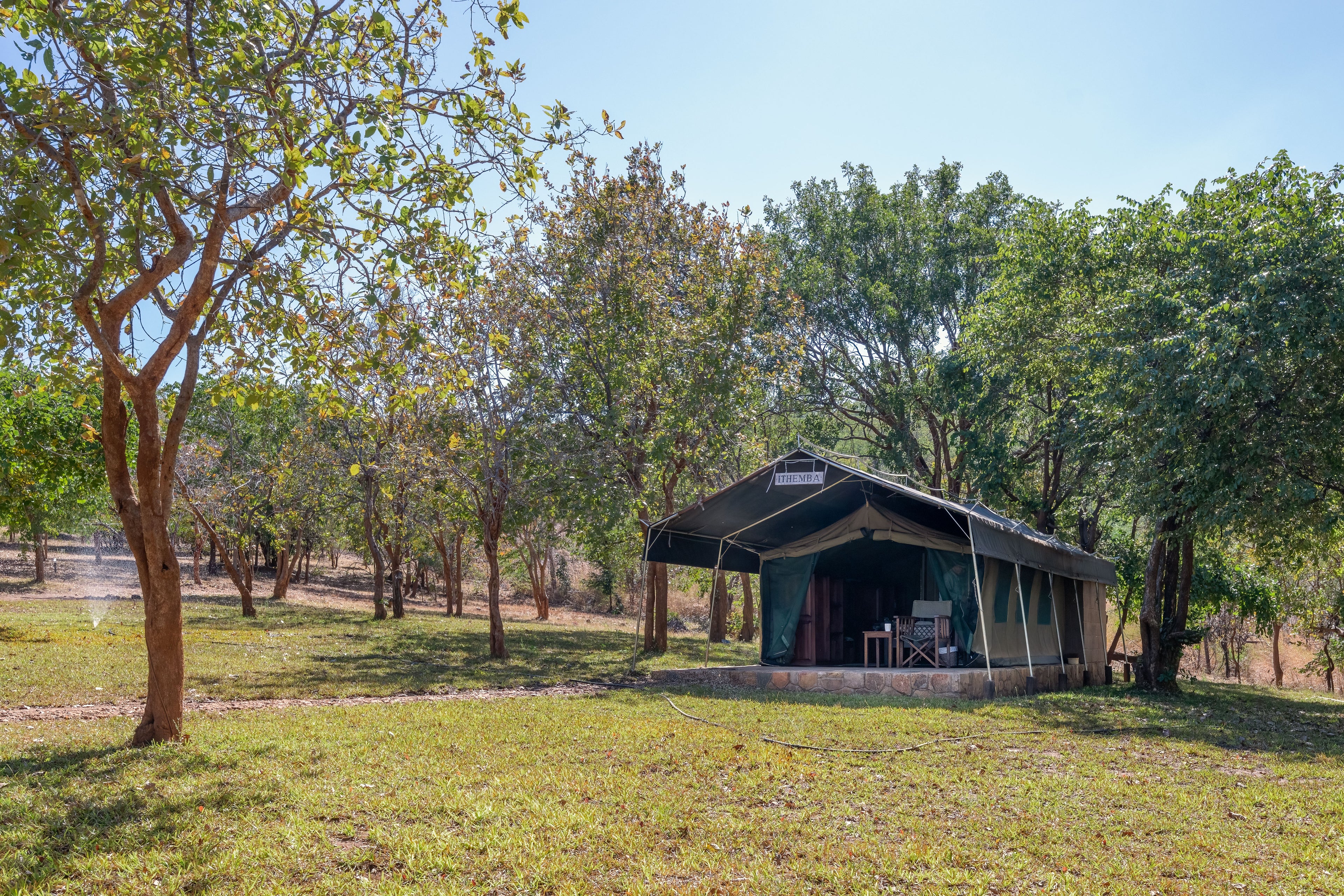 Exterior of tent