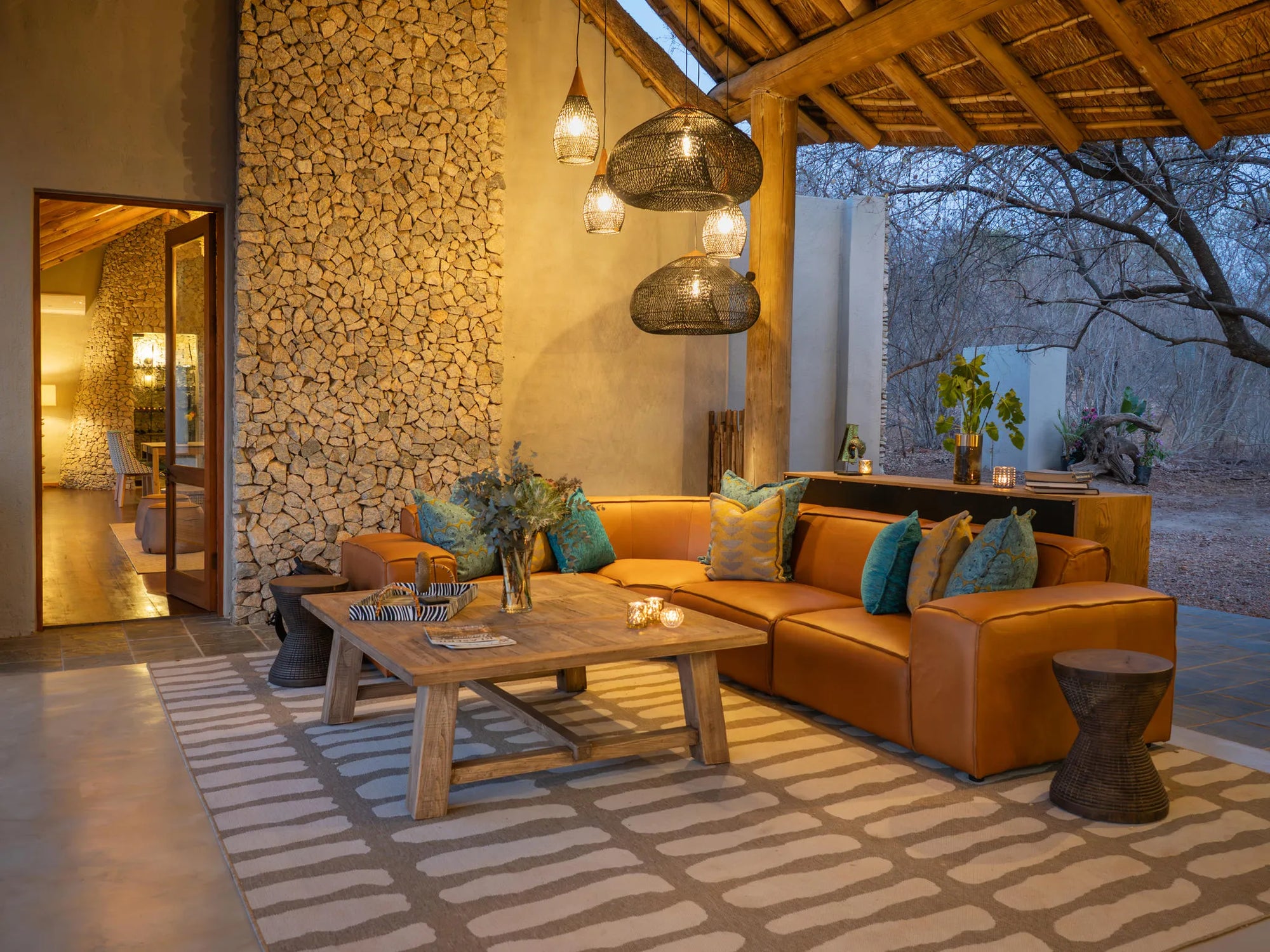 Lounge Area at Tintswalo Scops Rest, Manyeleti Private Game Reserve, South Africa.