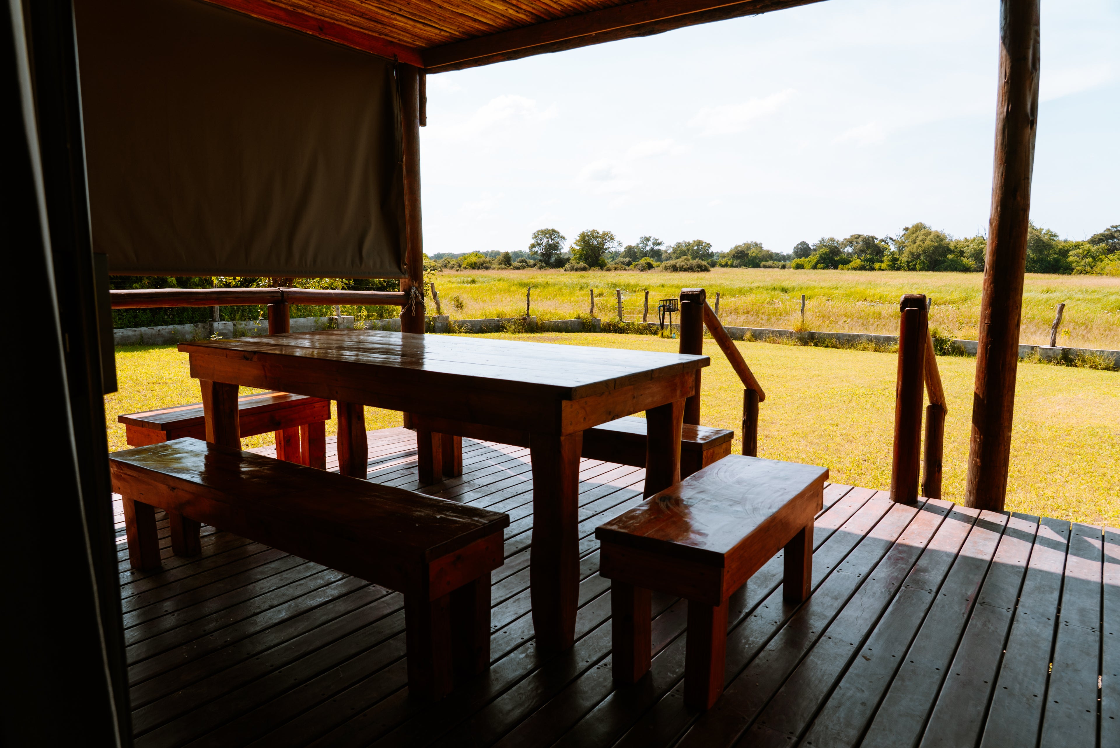 Outside deck