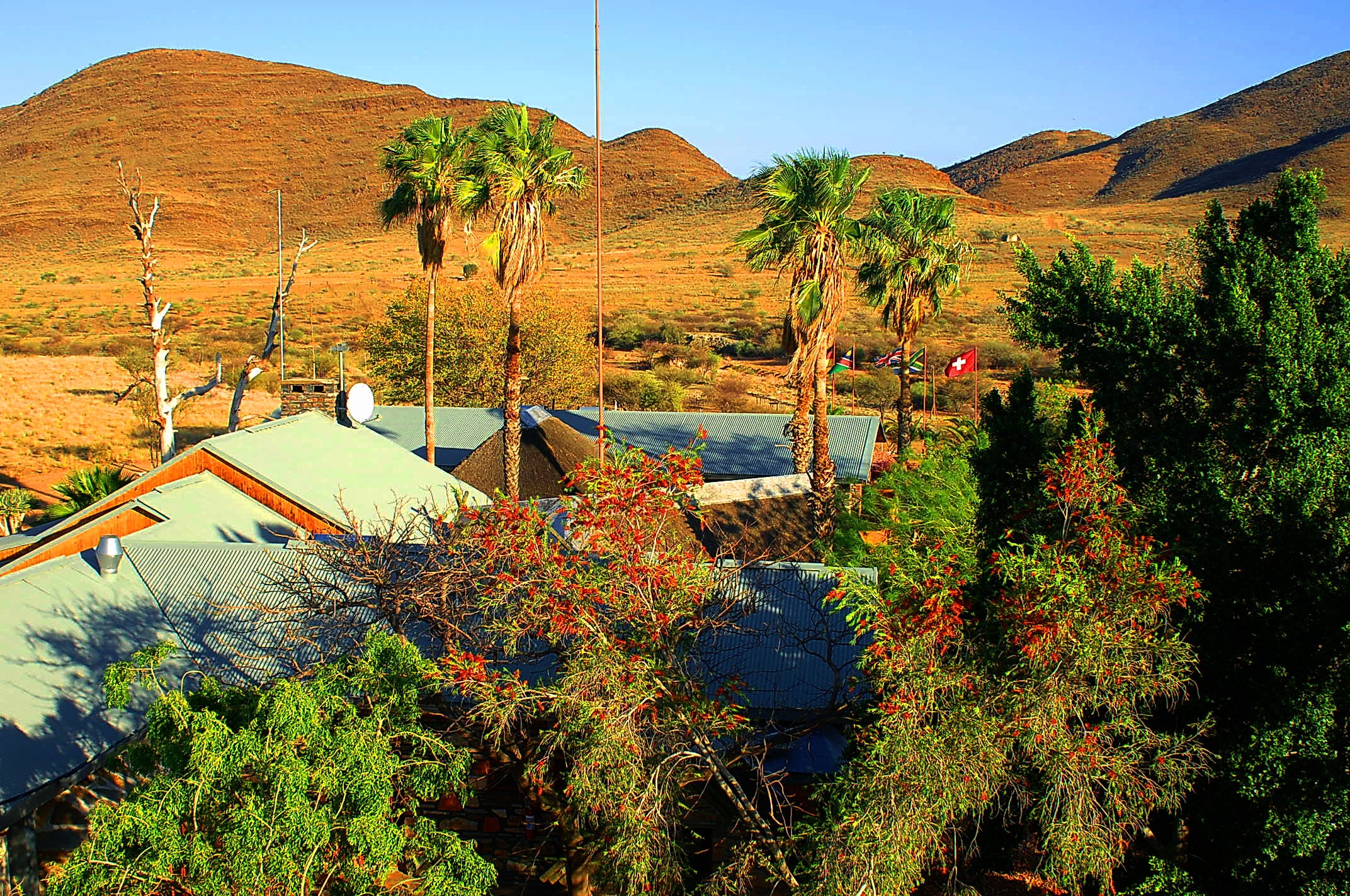 The lodge area