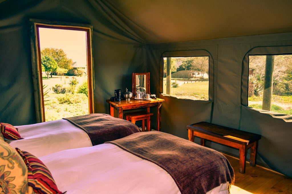 Luxury Family tents with either twin or double beds
