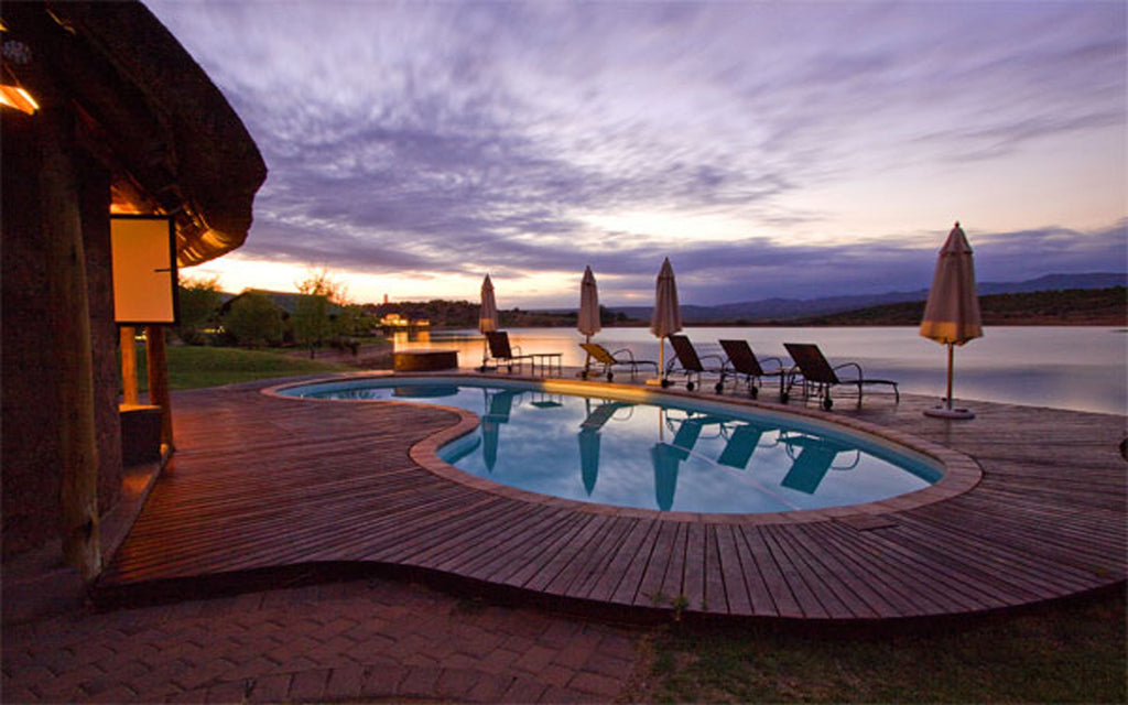The Swimming Pool at Sunset