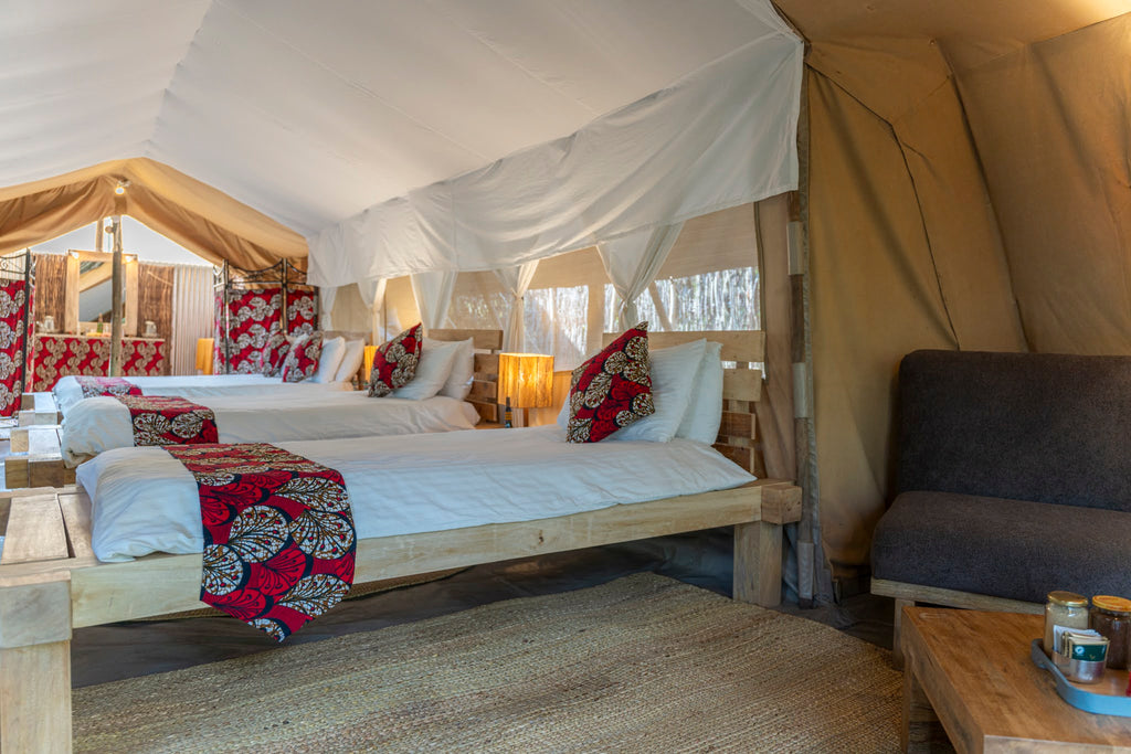 Ensuite Tent Interior
