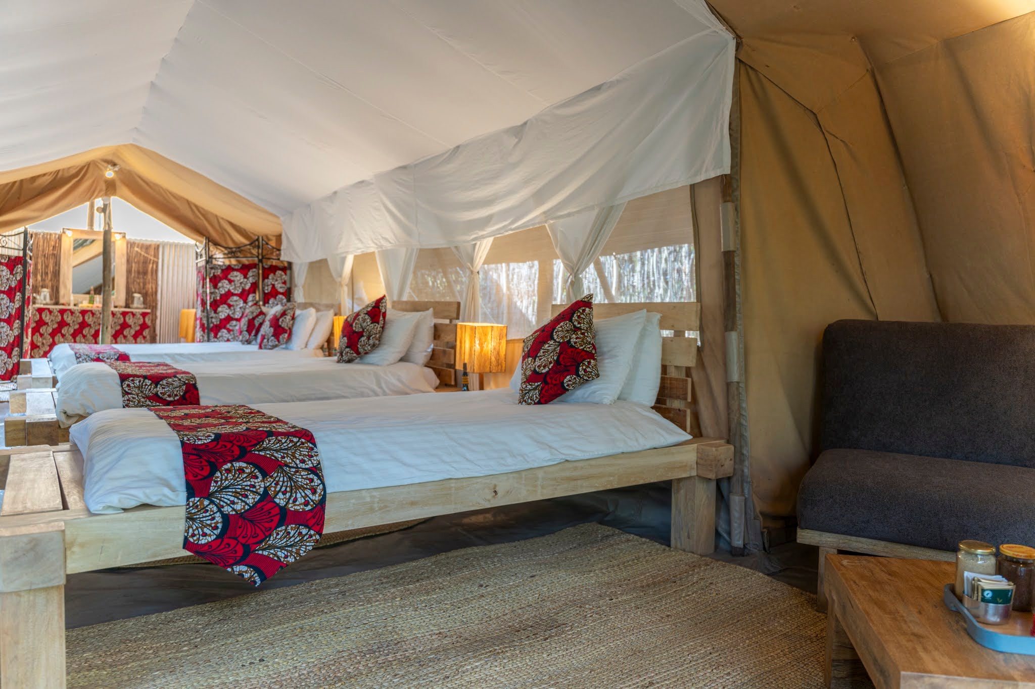 Ensuite Tent Interior