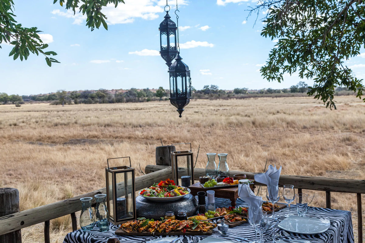 Nambwa Private Lunch at Nambwa Tented Lodge, Bwabwata National Park, Namibia.