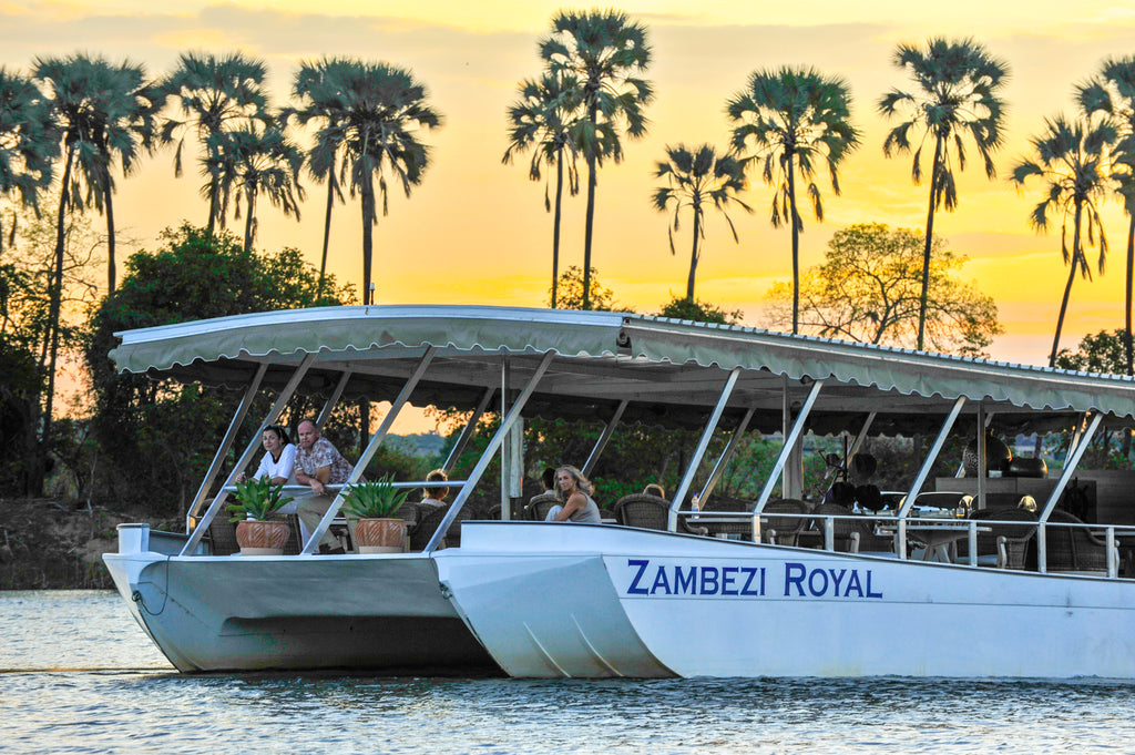 Sunset cruise on the Zambezi Royal