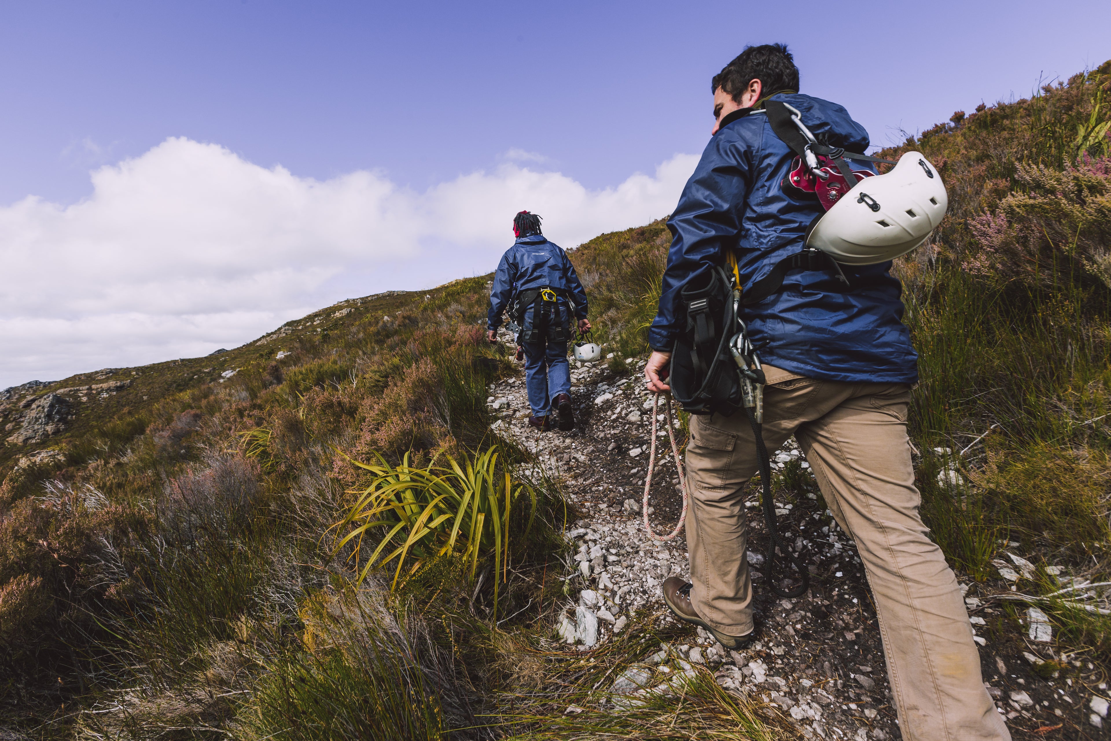 1km walk up to the vehicle