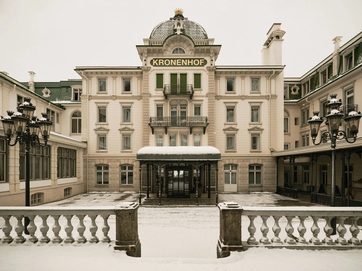 Exterior at Grand Hotel Kronenhof, Pontresina, Switzerland.