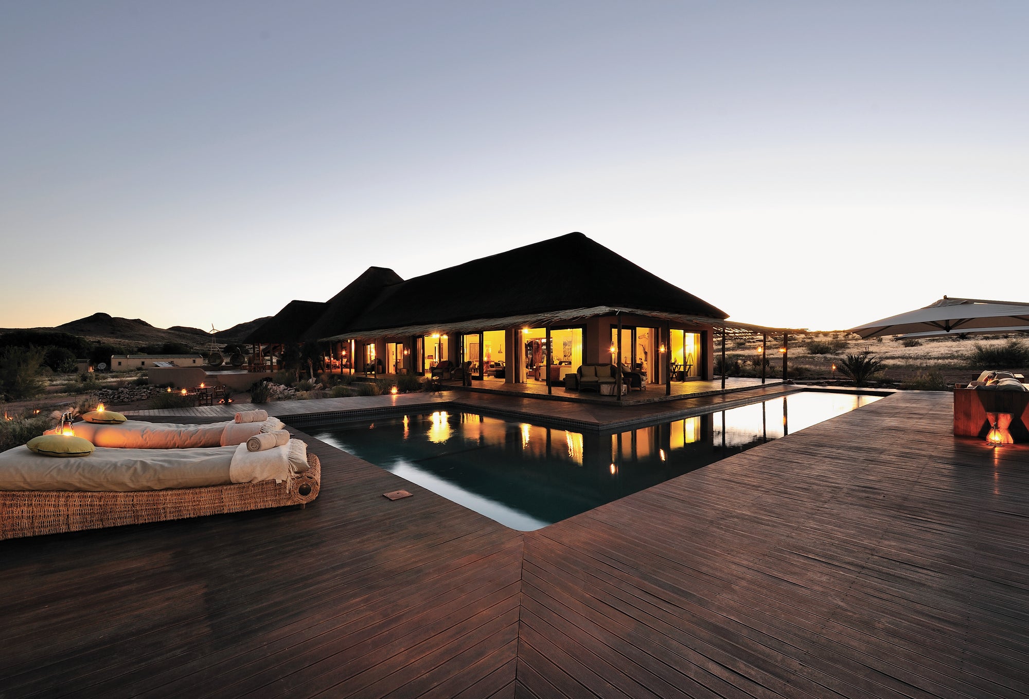 The Lodge and Outdoor Swimming Pool