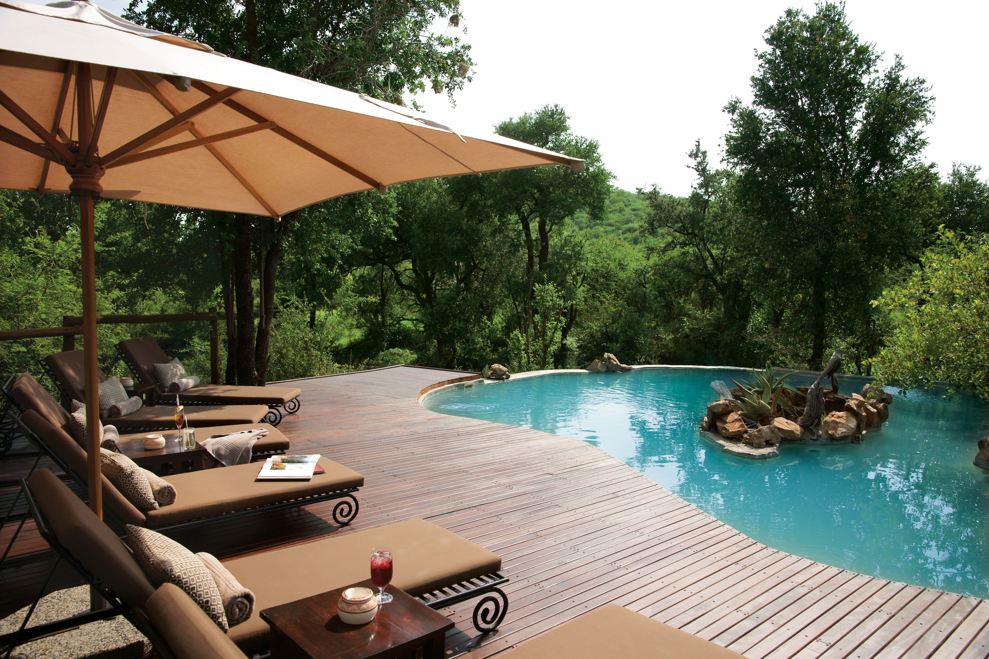 Relax by the sparkling pool on a hot summers day!