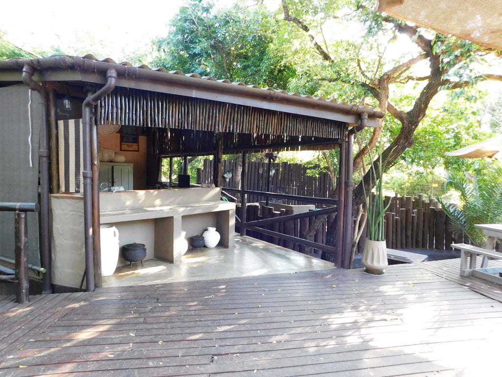 Kitchen and BBQ area