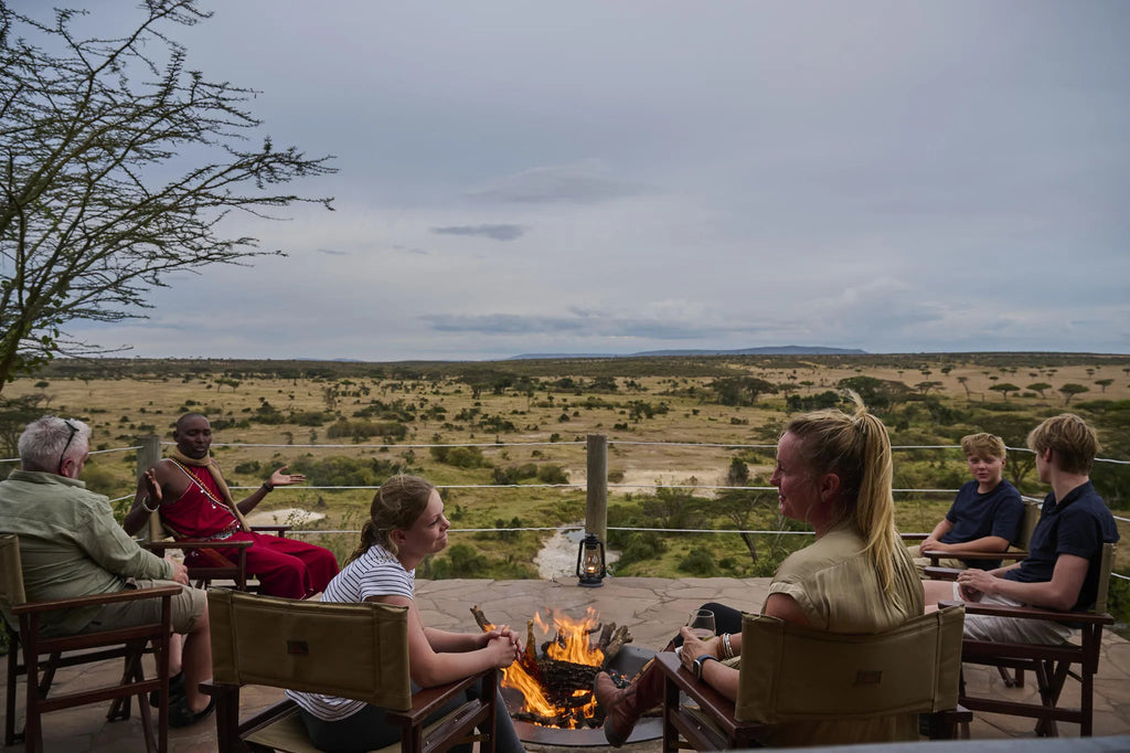 Fire pit at Saruni Eagle View, Mara Naboisho Conservancy, Kenya.
