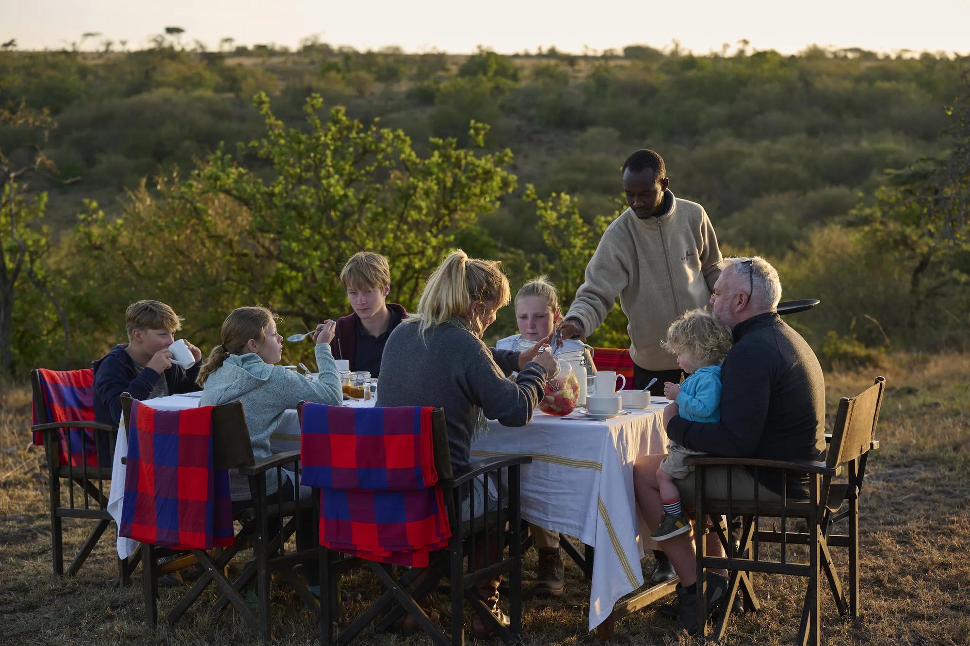 Bush Breakfast at Saruni Eagle View, Mara Naboisho Conservancy, Kenya.
