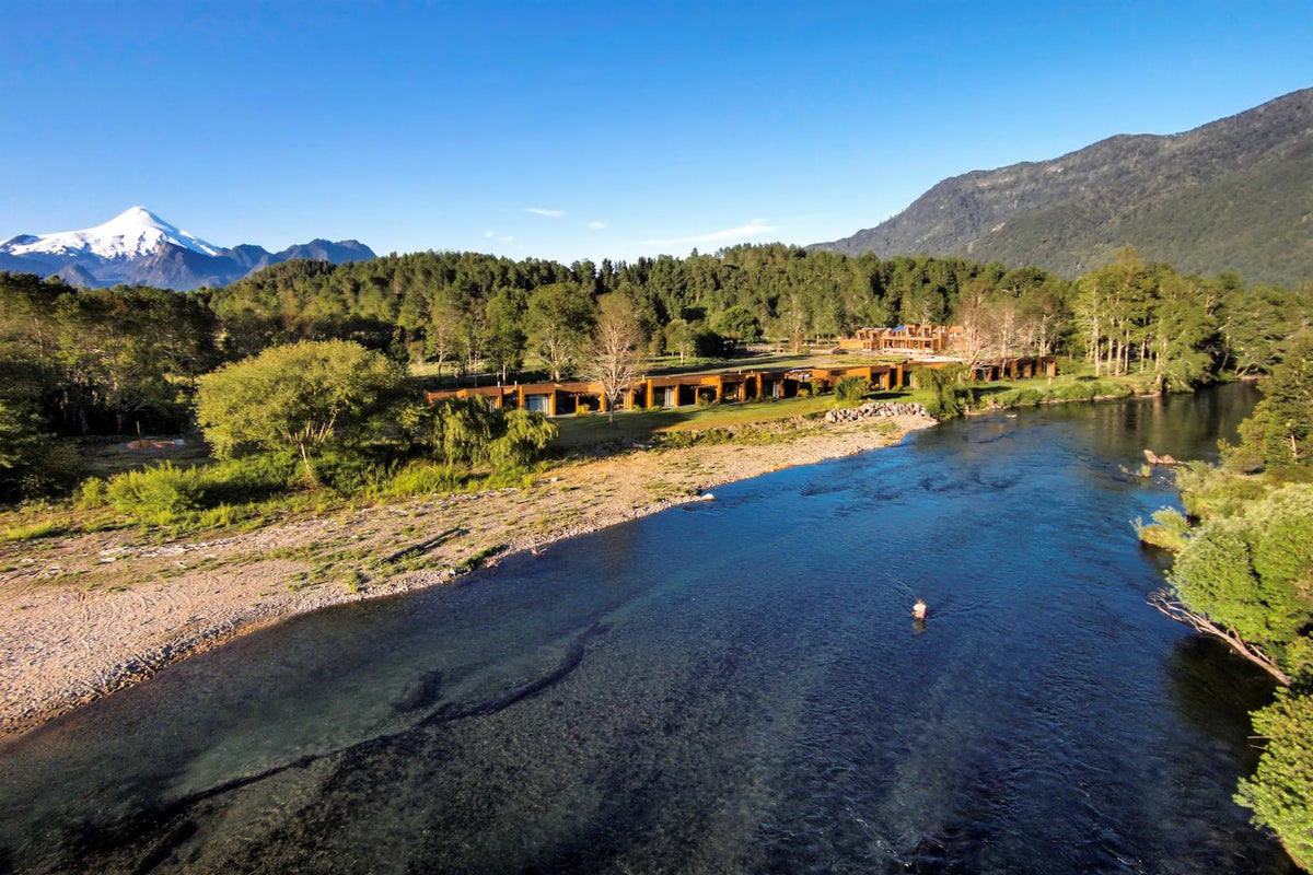 Exterior at andBeyond Vira Vira, Pucon, Chile.