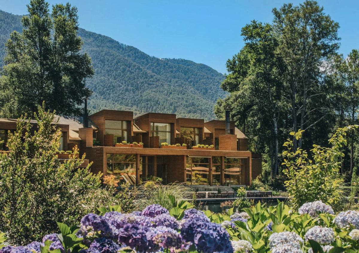 Exterior at andBeyond Vira Vira, Pucon, Chile.