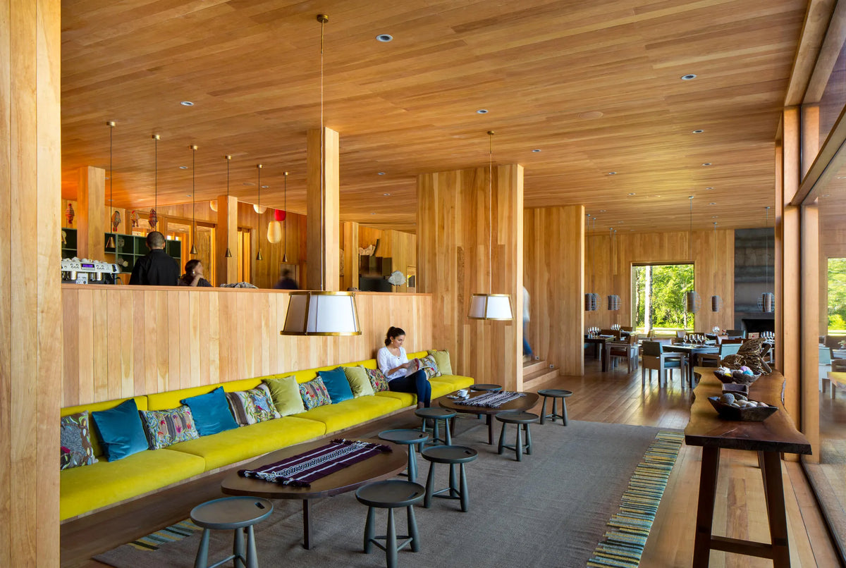 Interior at andBeyond Vira Vira, Pucon, Chile.