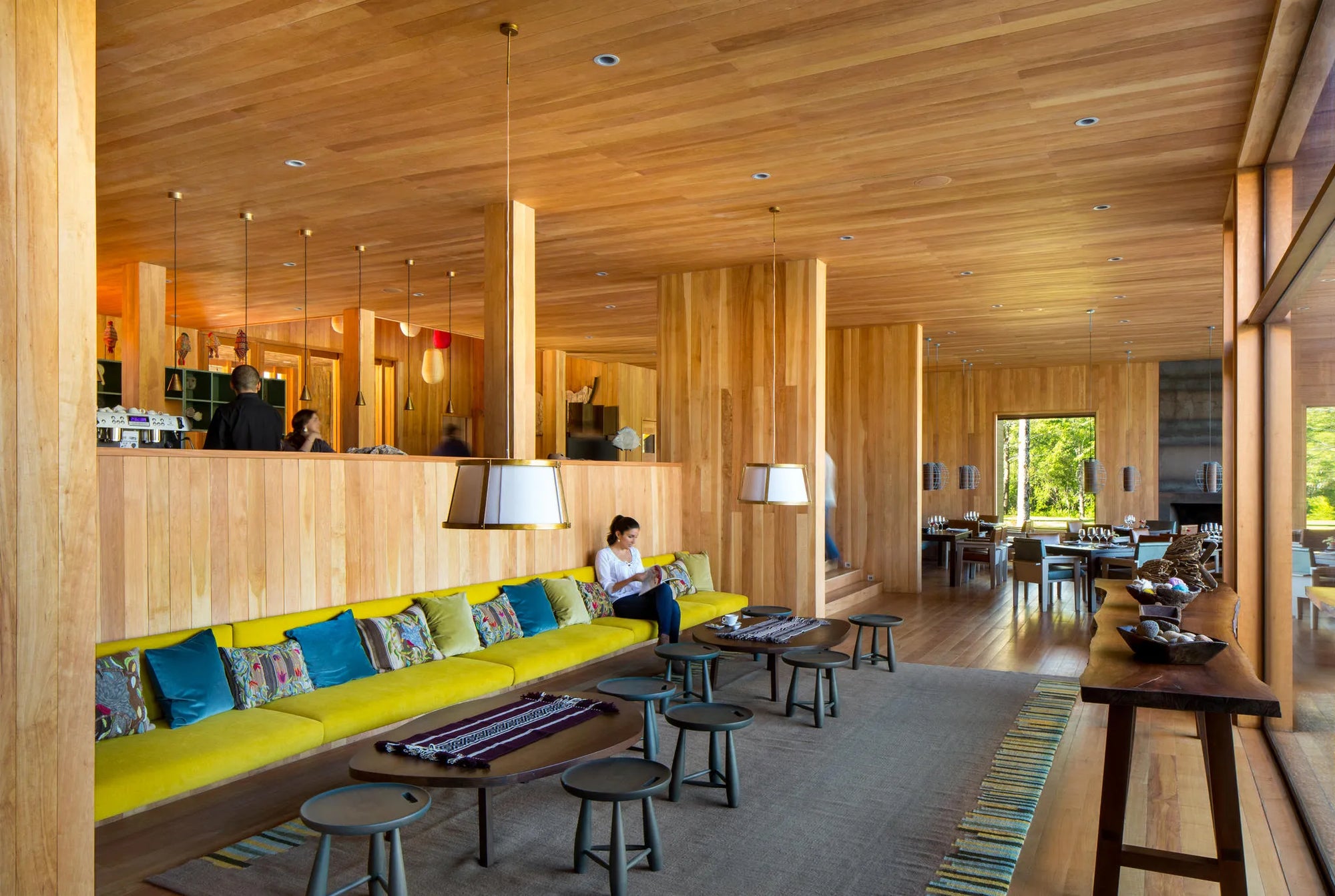 Interior at andBeyond Vira Vira, Pucon, Chile.