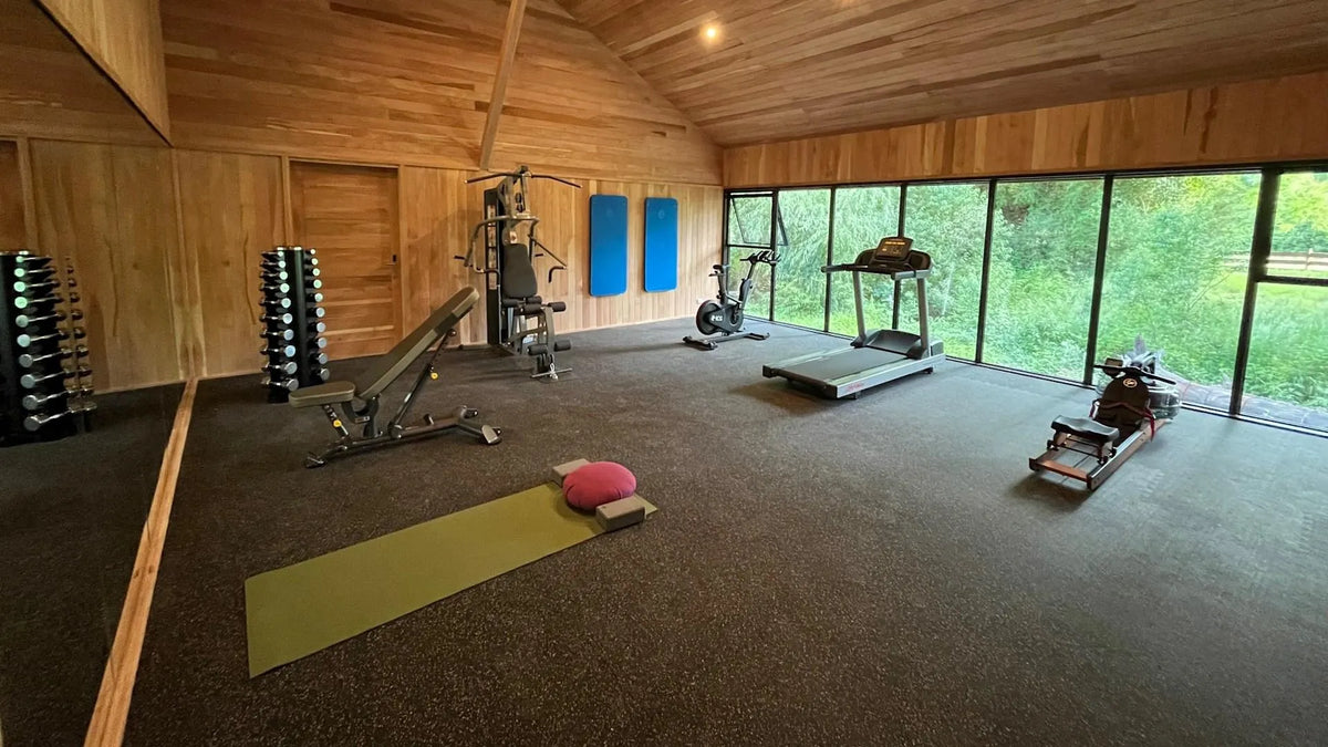 Gym at andBeyond Vira Vira, Pucon, Chile.