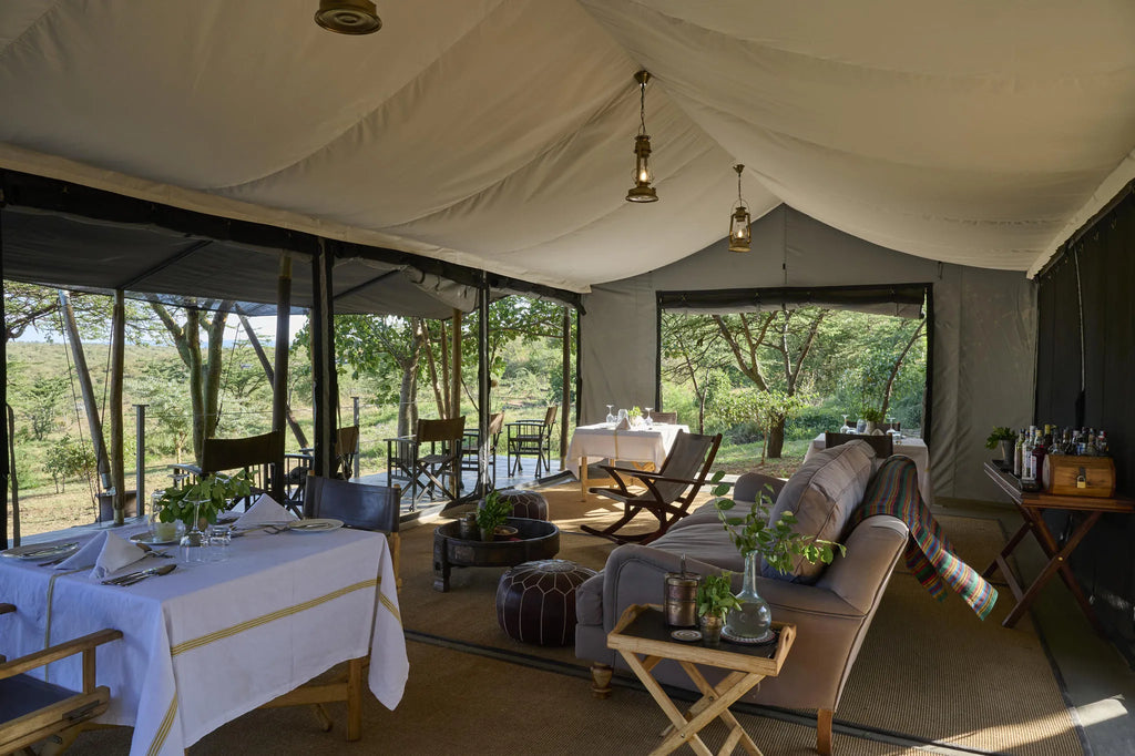 Lounge Tent at Basecamp Wilderness, Mara Naboisho Conservancy, Kenya.