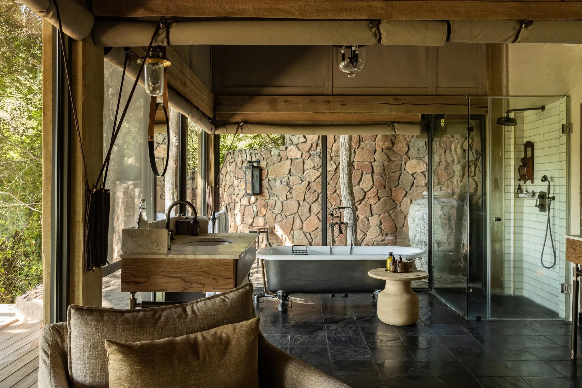 Singita Ebony Lodge at Singita Ebony Lodge, Sabi Sand Nature Reserve, South Africa.