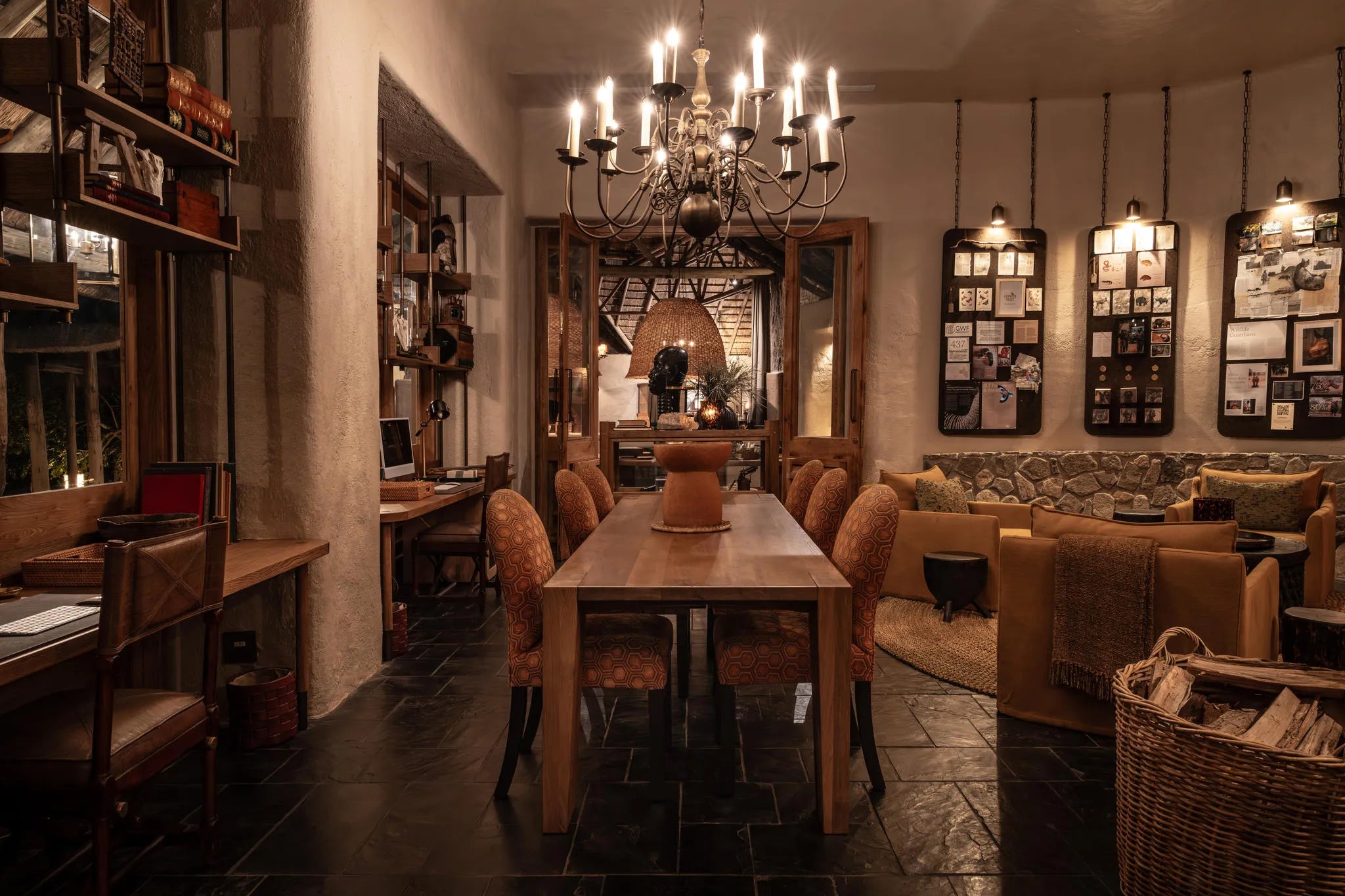 Conservation Room at Singita Ebony Lodge, Sabi Sand Nature Reserve, South Africa.