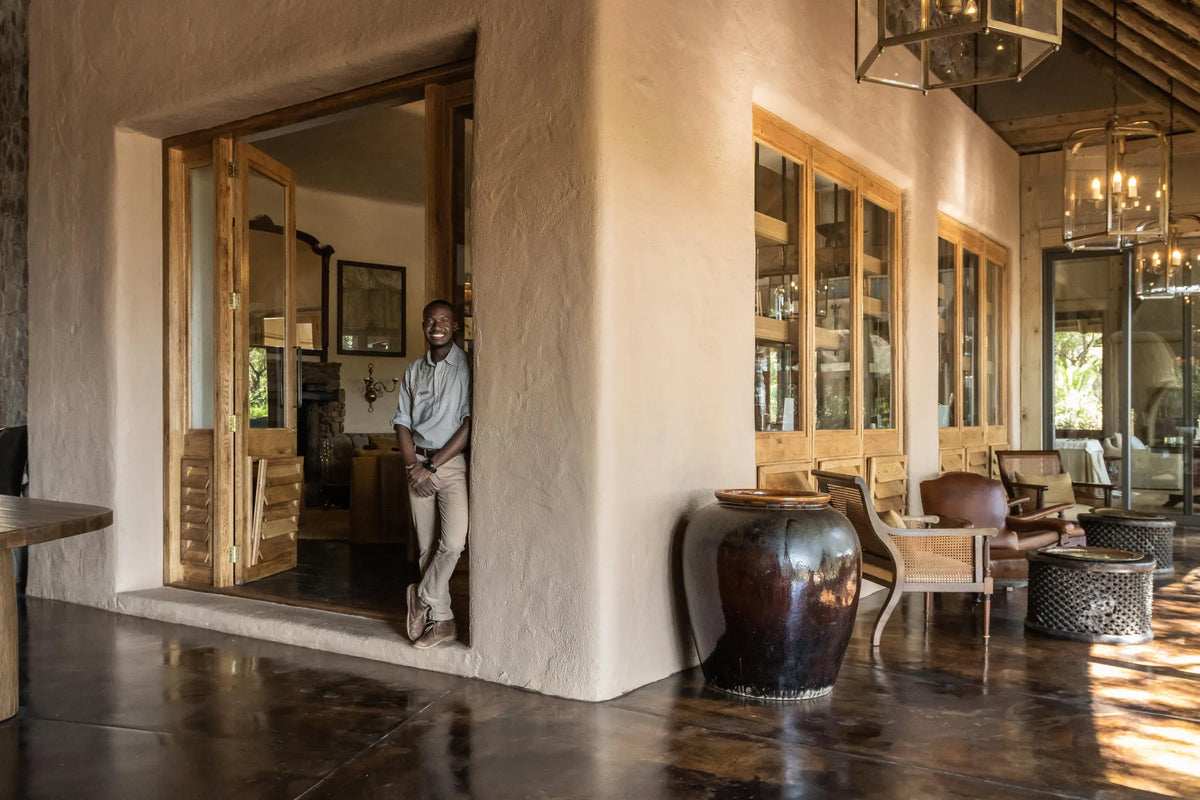 Conservation Room Enterance at Singita Ebony Lodge, Sabi Sand Nature Reserve, South Africa.